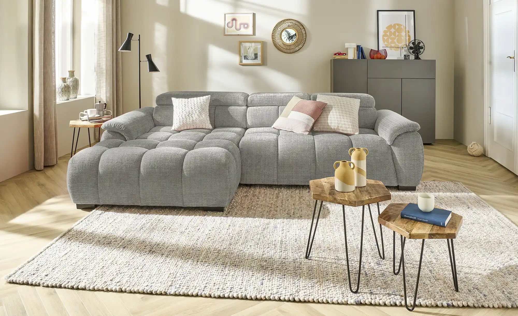 switch Ecksofa  Alvin ¦ grau ¦ Maße (cm): B: 284 H: 97 T: 168.0 Polstermöbe günstig online kaufen