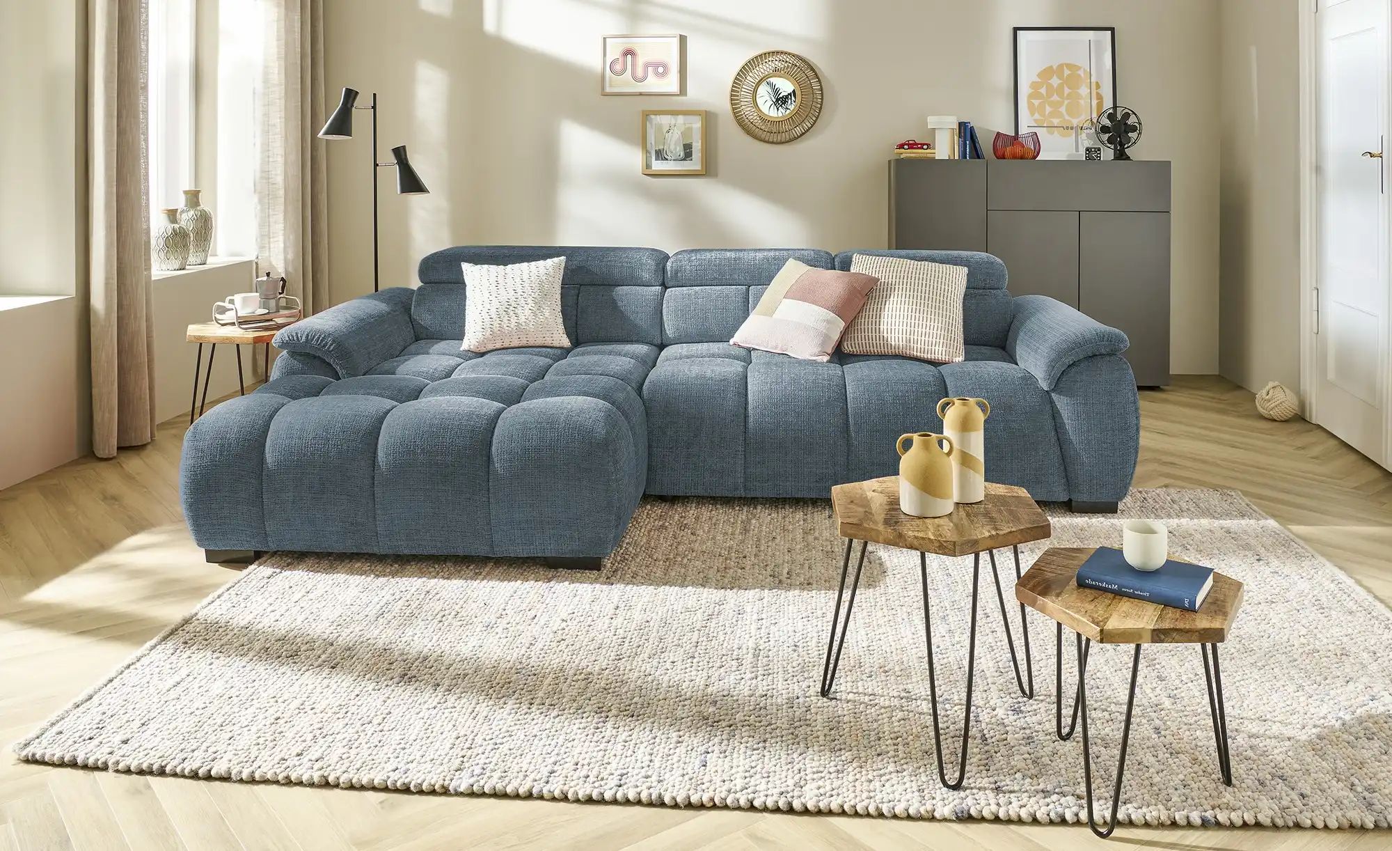 switch Ecksofa  Alvin ¦ blau ¦ Maße (cm): B: 284 H: 97 T: 168.0 Polstermöbe günstig online kaufen