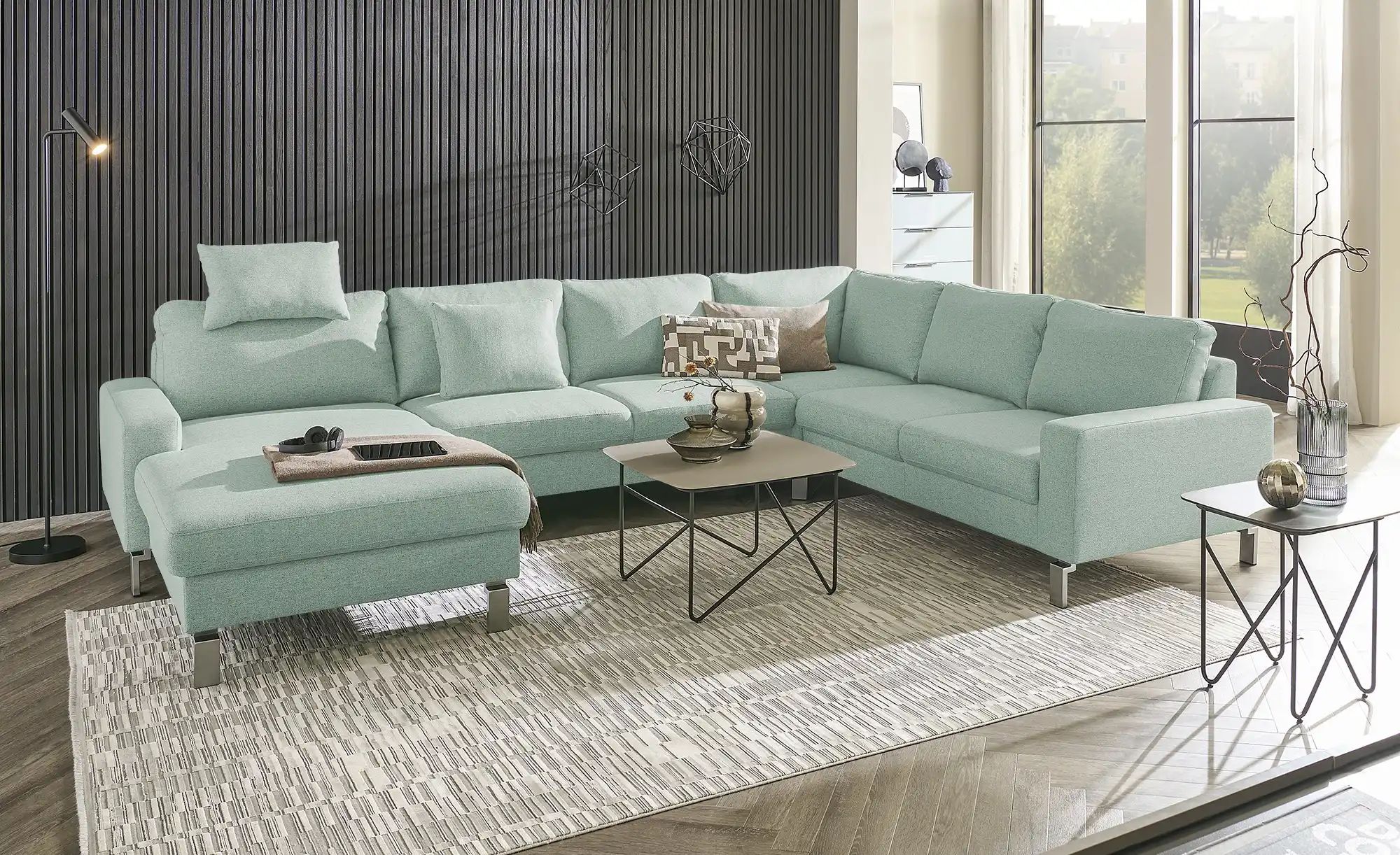 Thumbnail - Max Schelling Wohnlandschaft  Maximum 2.0 ¦ grün ¦ Maße (cm): B: 333 H: 86 T: 253.0 Polstermöbel > Sofas > Wohnlandschaf...