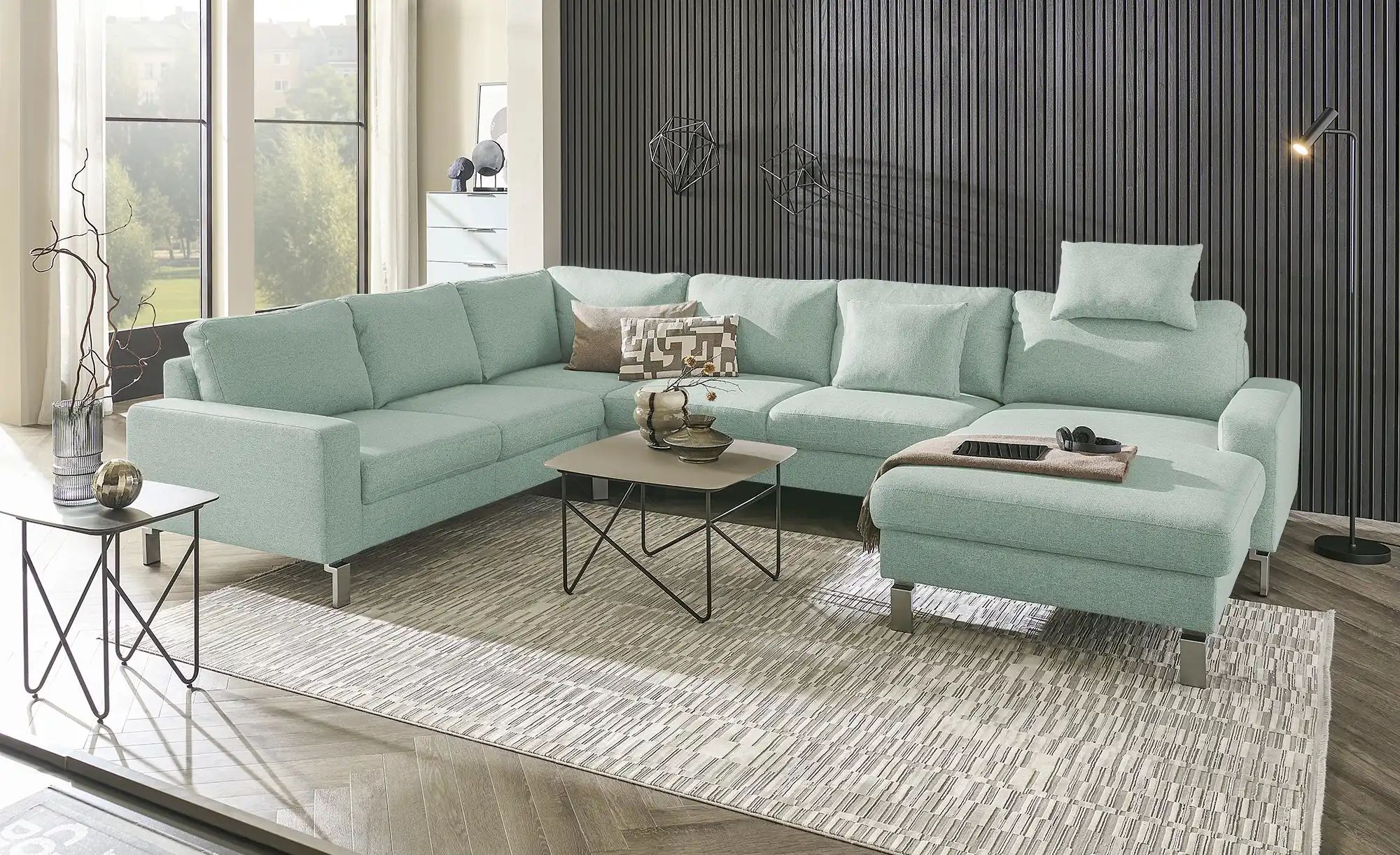 Max Schelling Wohnlandschaft  Maximum 2.0 ¦ grün ¦ Maße (cm): B: 333 H: 86 günstig online kaufen