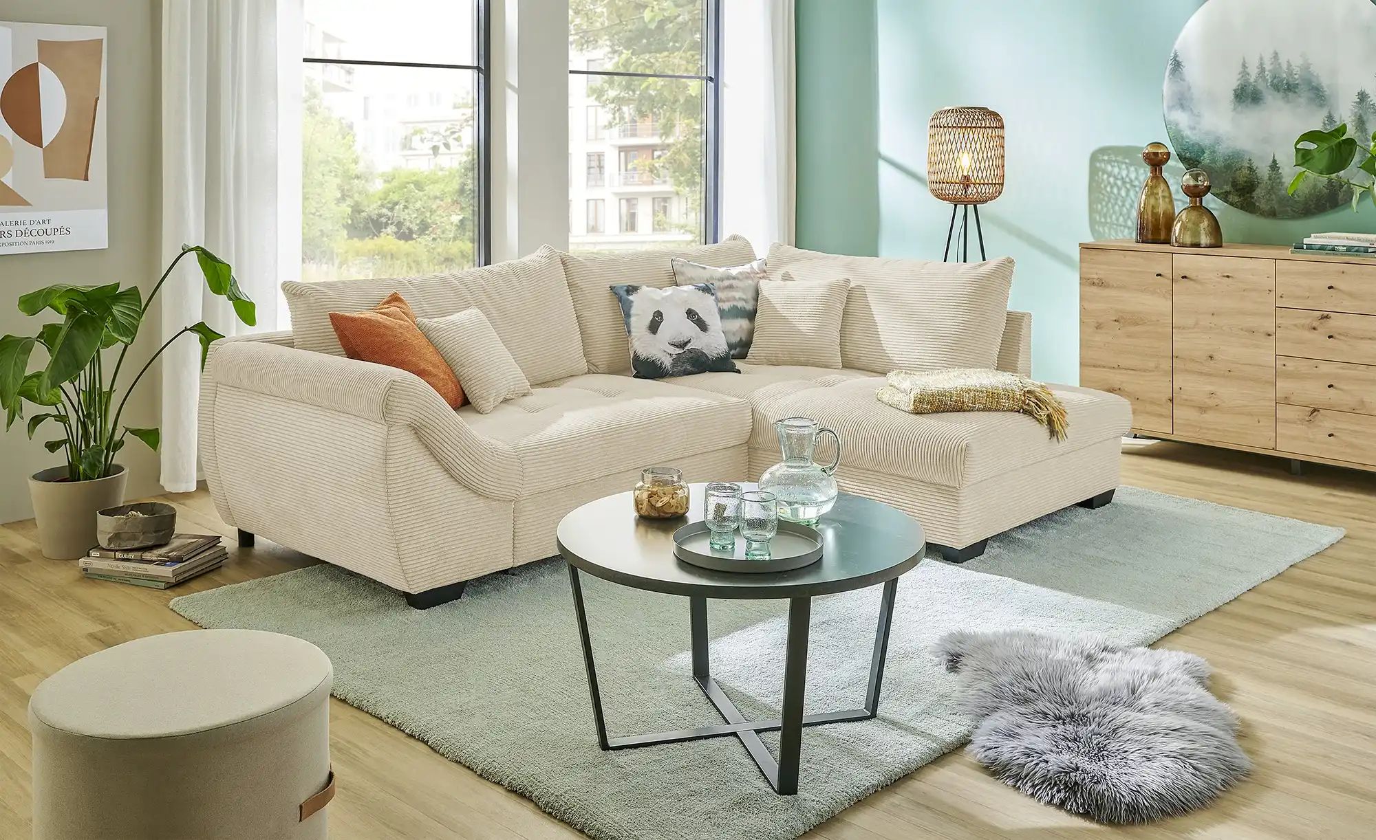 Thumbnail - bobb Ecksofa Krissy ¦ creme ¦ Maße (cm): B: 251 H: 88 T: 190.0 Polstermöbel > Sofas > Ecksofas - Höffner