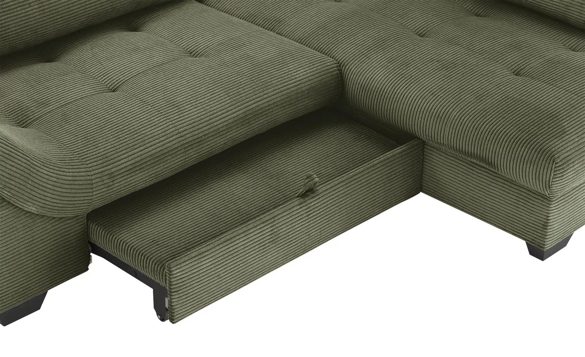 bobb Ecksofa  Krissy ¦ grün ¦ Maße (cm): B: 251 H: 88 T: 190.0 Polstermöbel günstig online kaufen