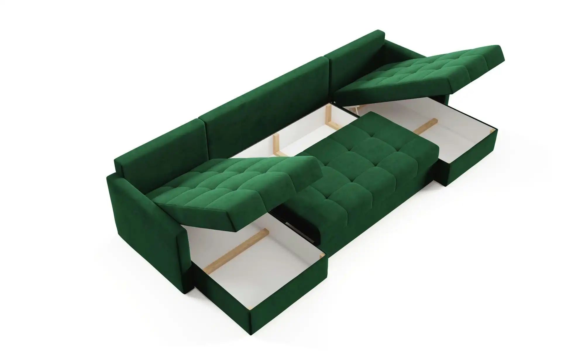 Wohnlandschaft  Olivia ¦ grün ¦ Maße (cm): B: 301 H: 86 Polstermöbel > Sofa günstig online kaufen