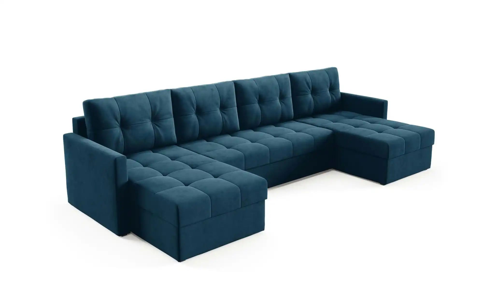 Wohnlandschaft  Olivia ¦ blau ¦ Maße (cm): B: 301 H: 86 Polstermöbel > Sofa günstig online kaufen
