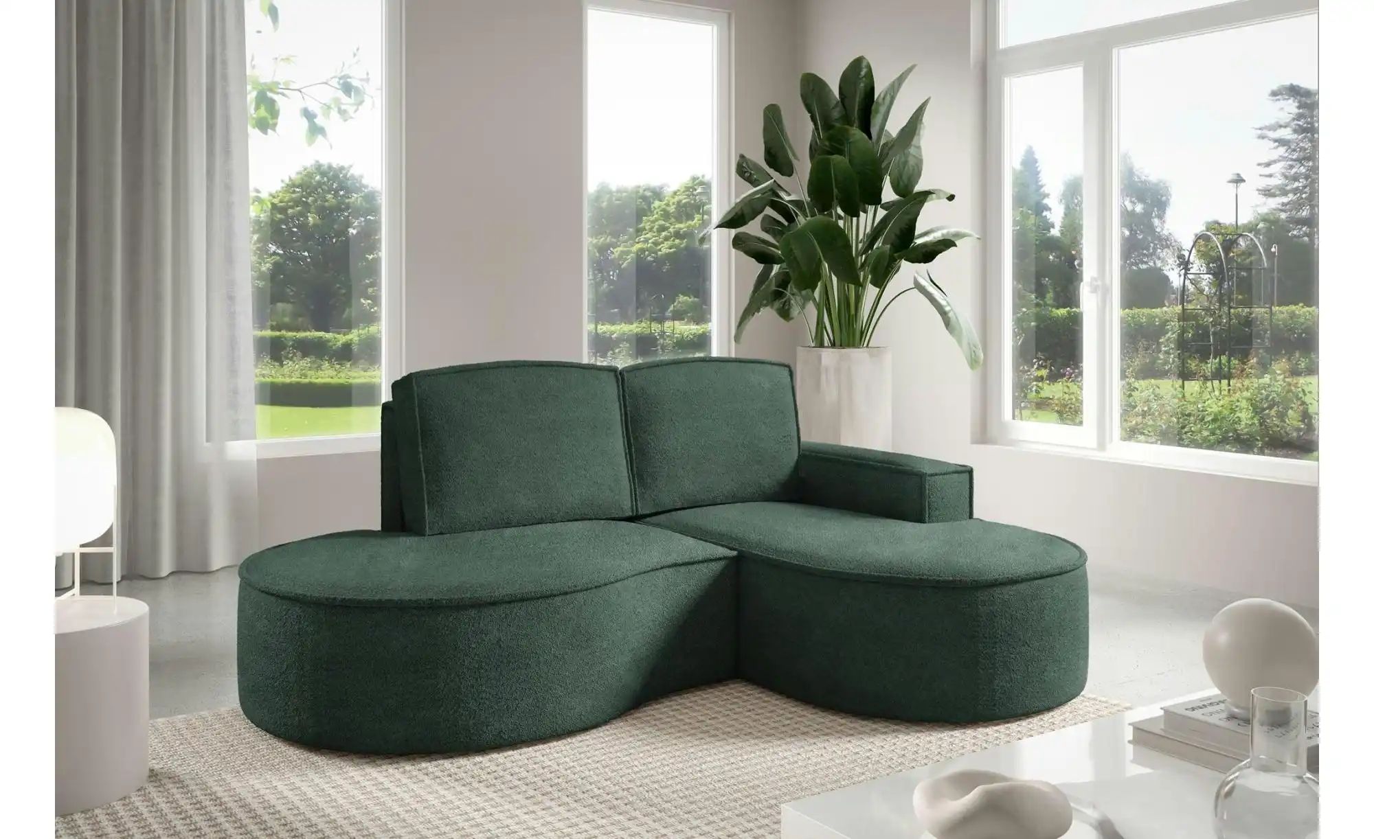 Thumbnail - Ecksofa Flow ¦ grün ¦ Maße (cm): B: 210 H: 88 Polstermöbel > Sofas > Ecksofas - Höffner