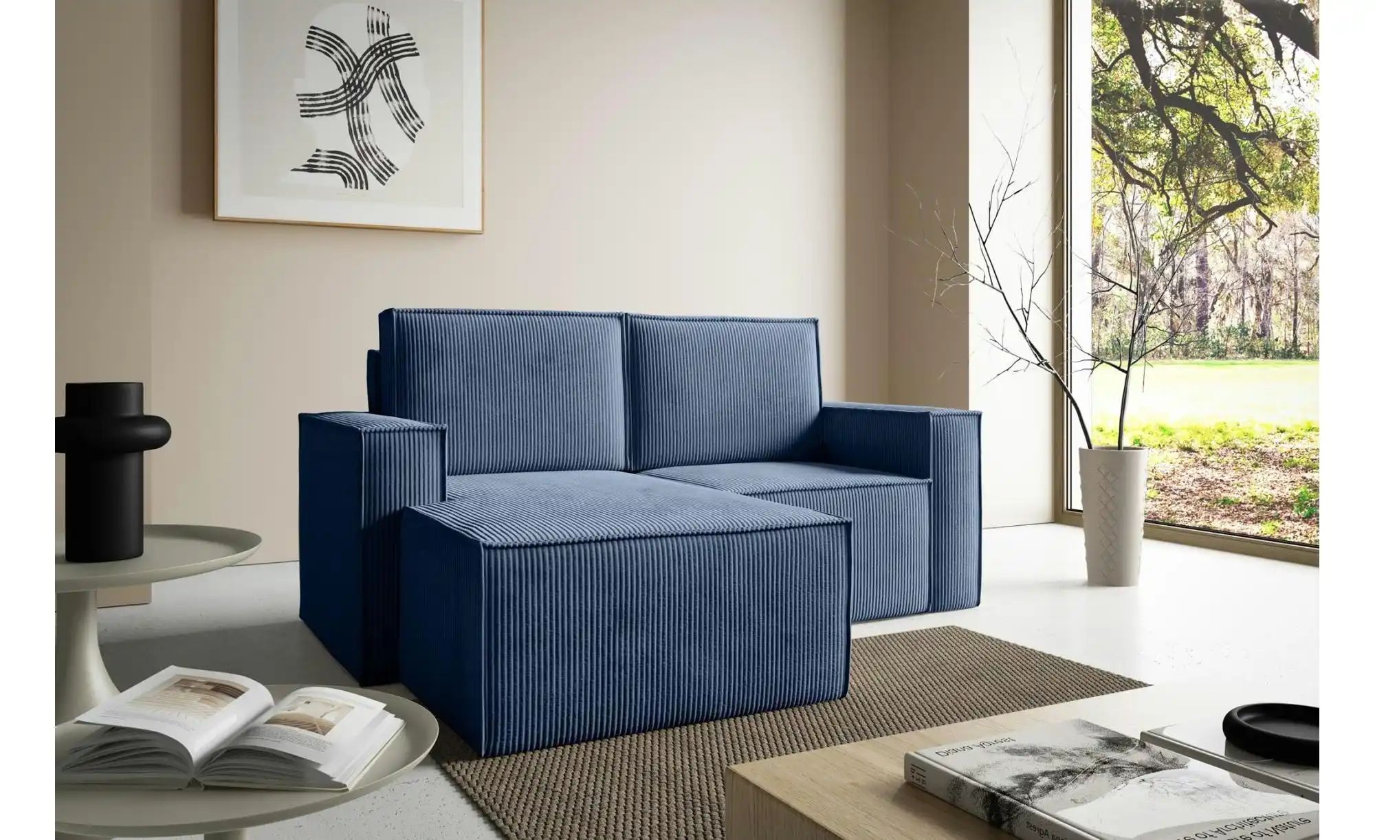 Thumbnail - Ecksofa  Orto ¦ blau ¦ Maße (cm): B: 180 H: 93 Polstermöbel > Sofas > Ecksofas - Höffner
