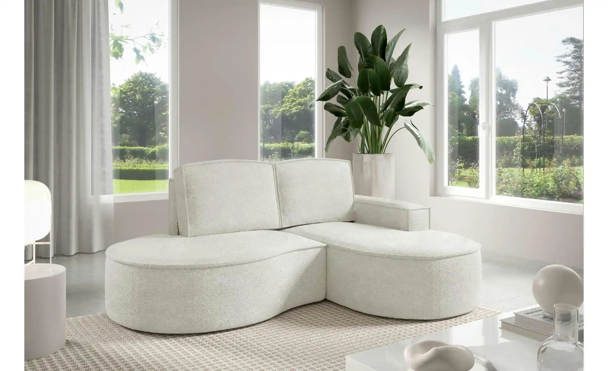 Thumbnail - Ecksofa  Flow ¦ weiß ¦ Maße (cm): B: 210 H: 88 Polstermöbel > Sofas > Ecksofas - Höffner