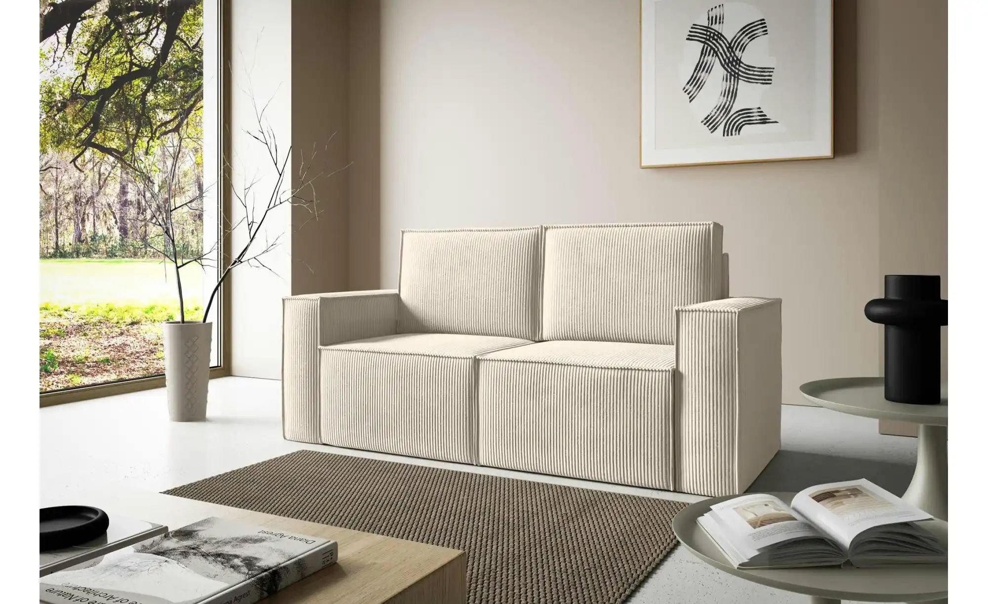 Einzelsofa  Orto ¦ beige ¦ Maße (cm): B: 178 H: 93 Polstermöbel > Sofas > 2 günstig online kaufen