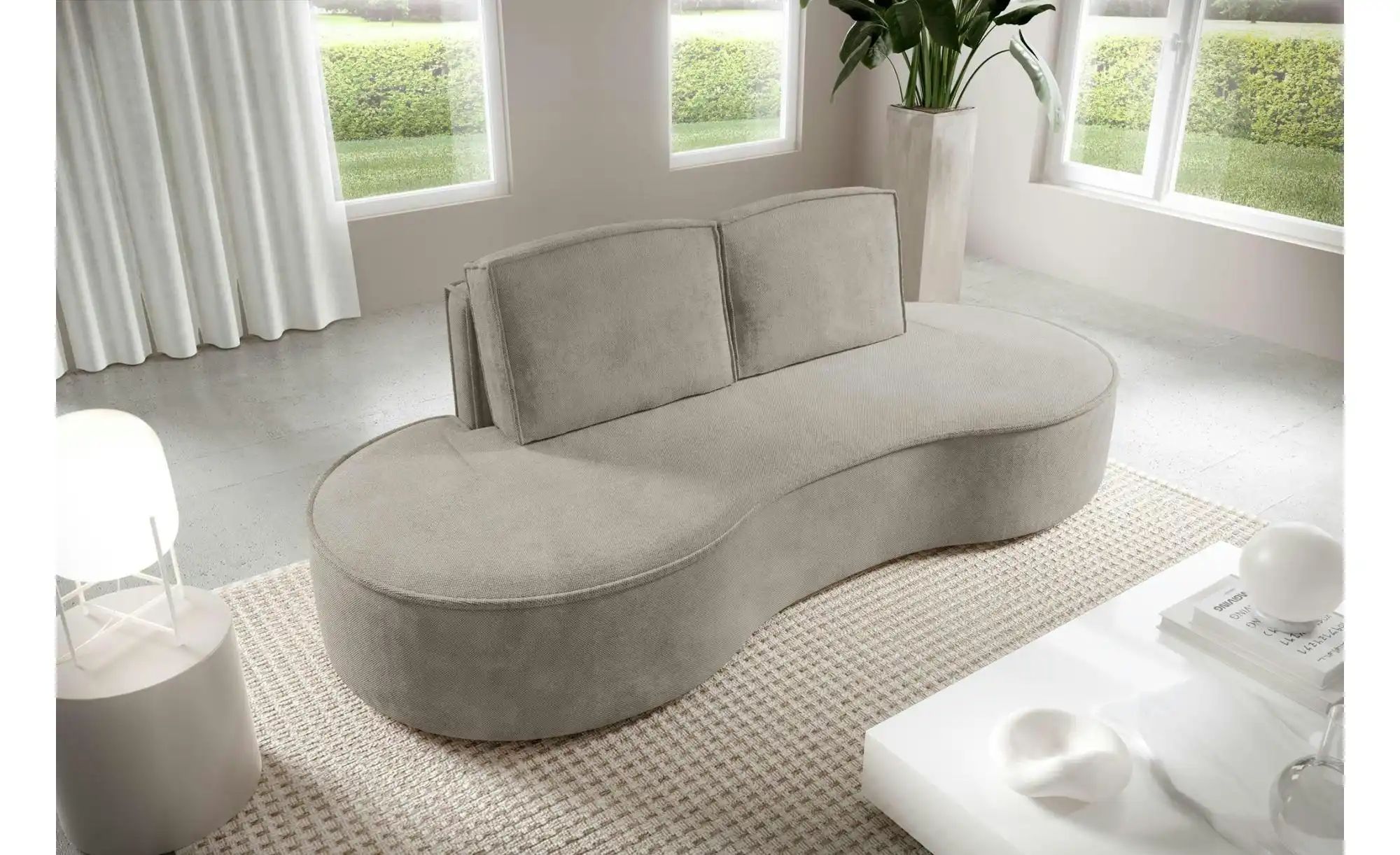 Einzelsofa  Flow ¦ beige ¦ Maße (cm): B: 234 H: 88 Polstermöbel > Sofas > 3 günstig online kaufen