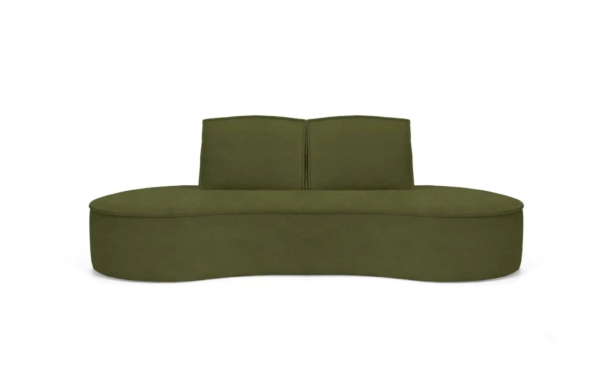 Einzelsofa  Flow ¦ grün ¦ Maße (cm): B: 234 H: 88 Polstermöbel > Sofas > 3- günstig online kaufen