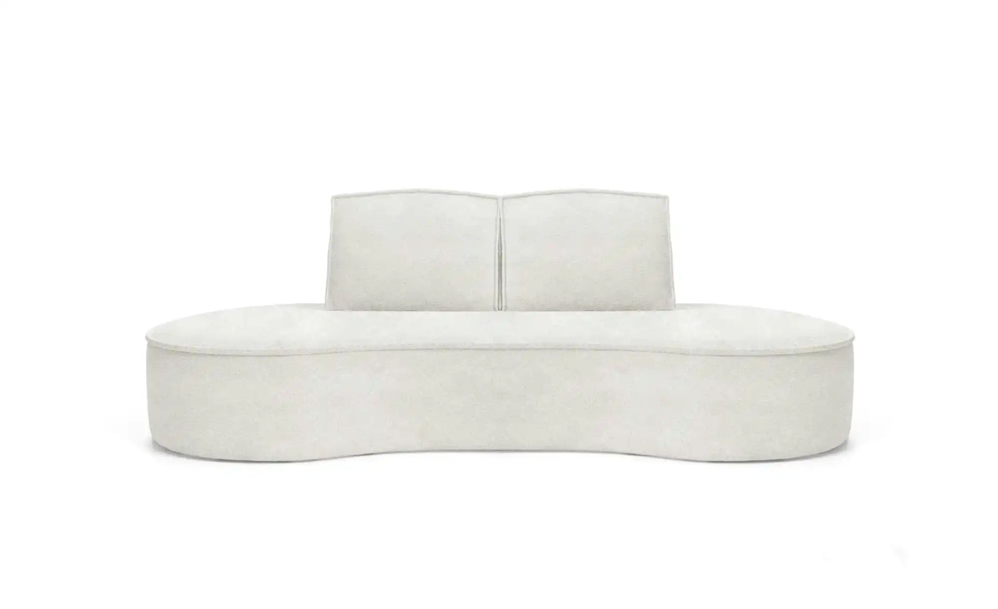 Einzelsofa  Flow ¦ weiß ¦ Maße (cm): B: 234 H: 88 Polstermöbel > Sofas > 3- günstig online kaufen