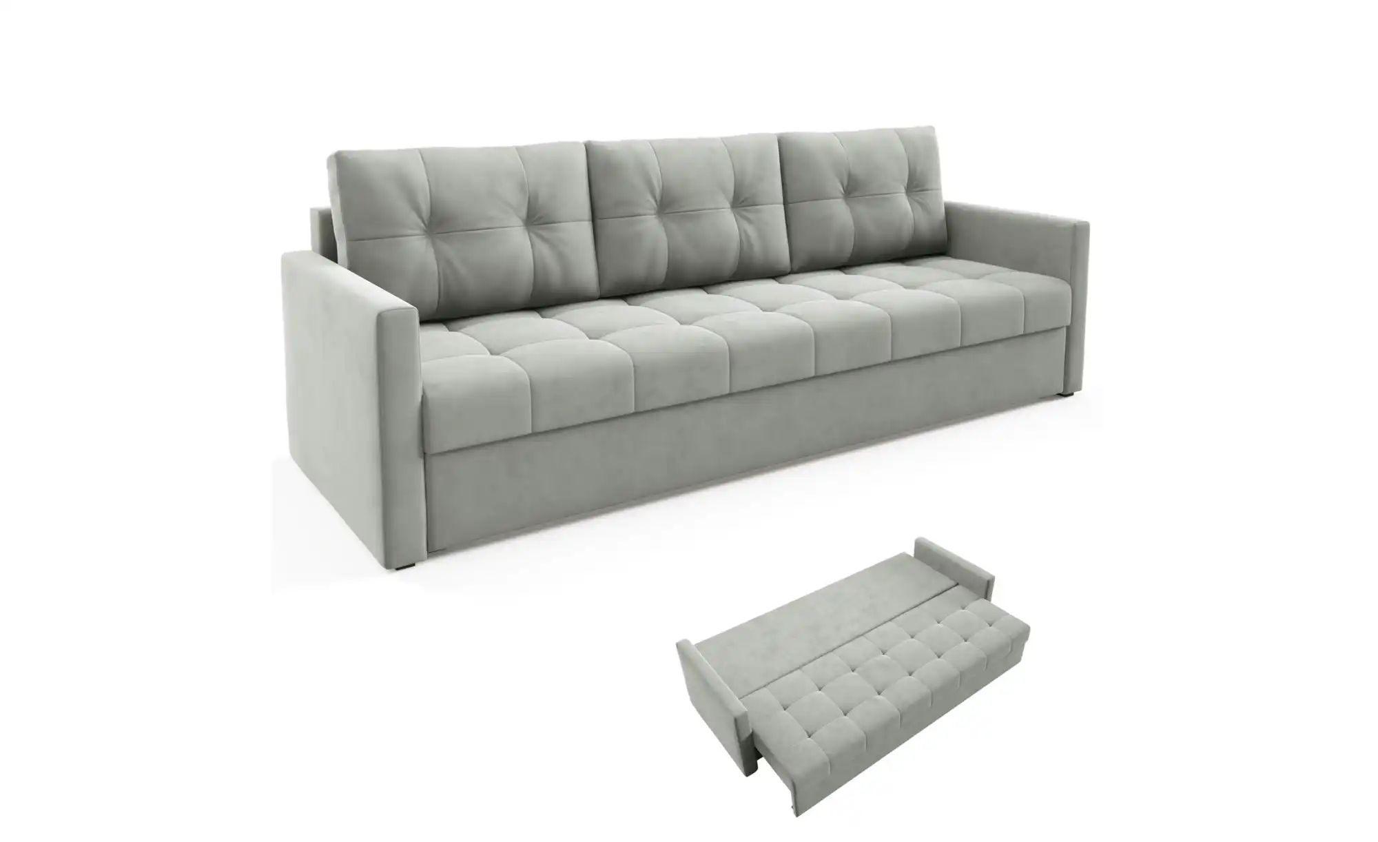 Thumbnail - Einzelsofa  Olivia ¦ grau ¦ Maße (cm): B: 230 H: 86 Polstermöbel > Sofas > 3-Sitzer - Höffner