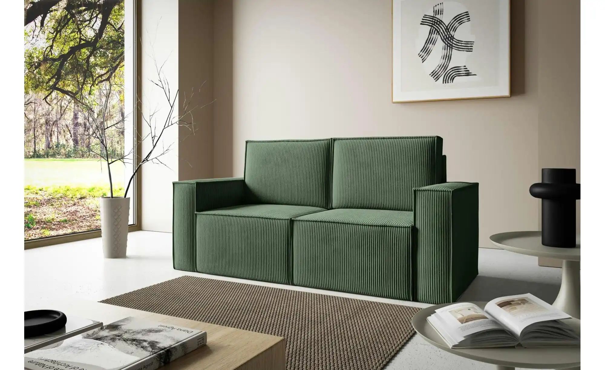 Einzelsofa  Orto ¦ grün ¦ Maße (cm): B: 178 H: 93 Polstermöbel > Sofas > 2- günstig online kaufen
