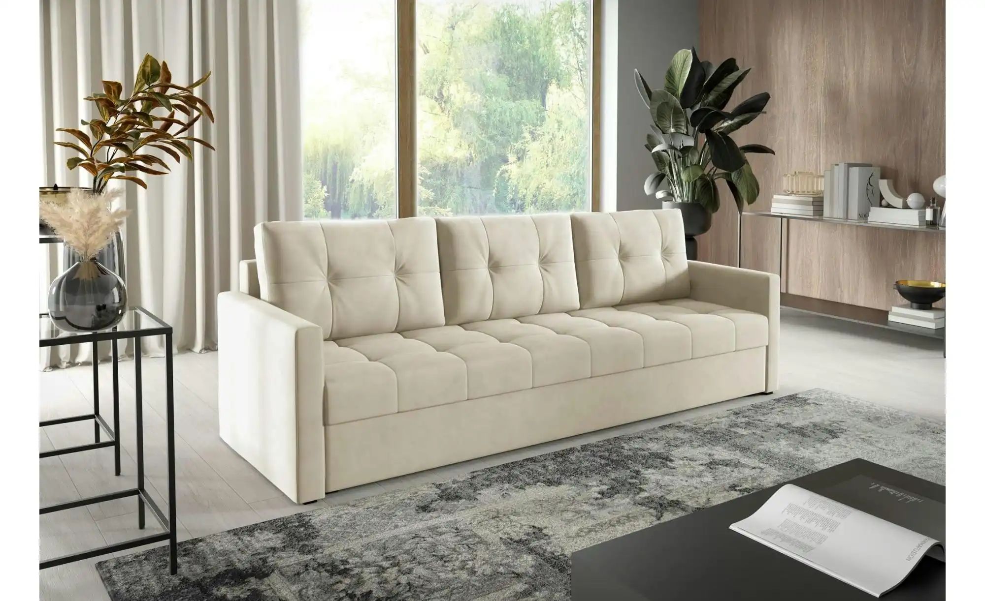 Thumbnail - Einzelsofa Olivia ¦ beige ¦ Maße (cm): B: 230 H: 86 Polstermöbel > Sofas > 3-Sitzer - Höffner