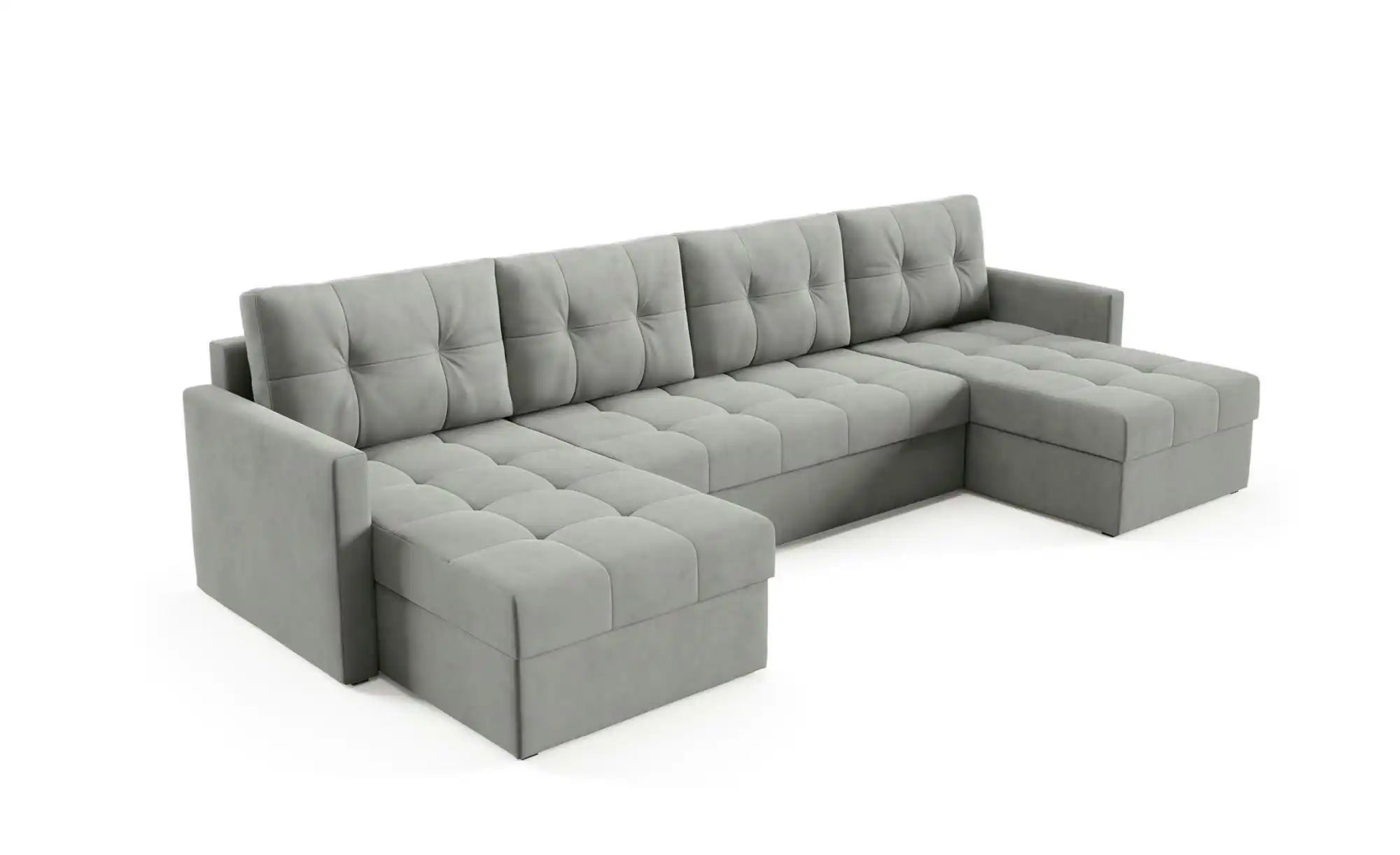 Wohnlandschaft  Olivia ¦ grau ¦ Maße (cm): B: 301 H: 86 Polstermöbel > Sofa günstig online kaufen