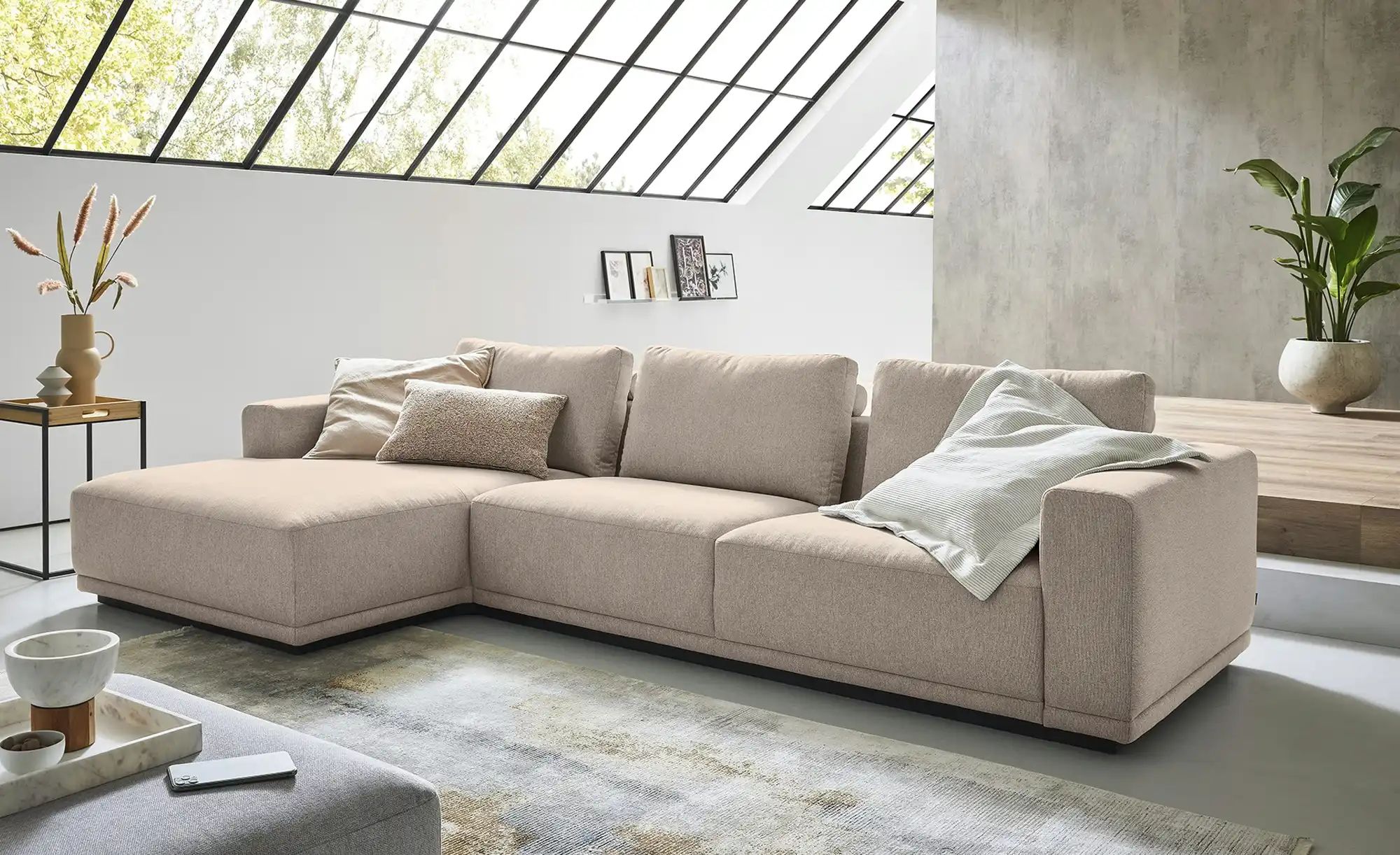 Musterring Ecksofa  JustB! PM 200 ¦ beige ¦ Maße (cm): B: 316 H: 60 T: 166. günstig online kaufen