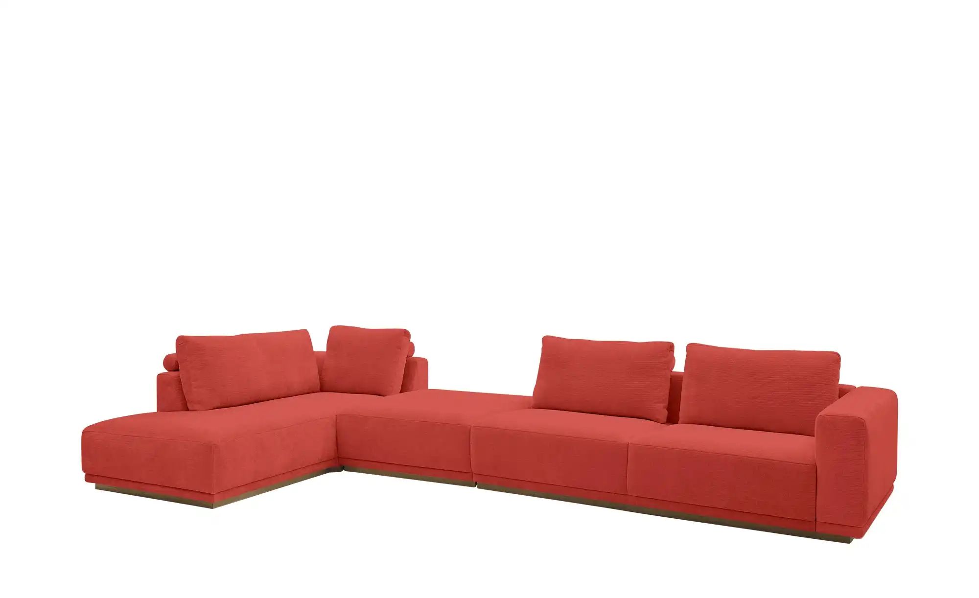 Musterring Ecksofa  JustB! PM200 ¦ rot ¦ Maße (cm): B: 395 H: 60 T: 202.0 P günstig online kaufen