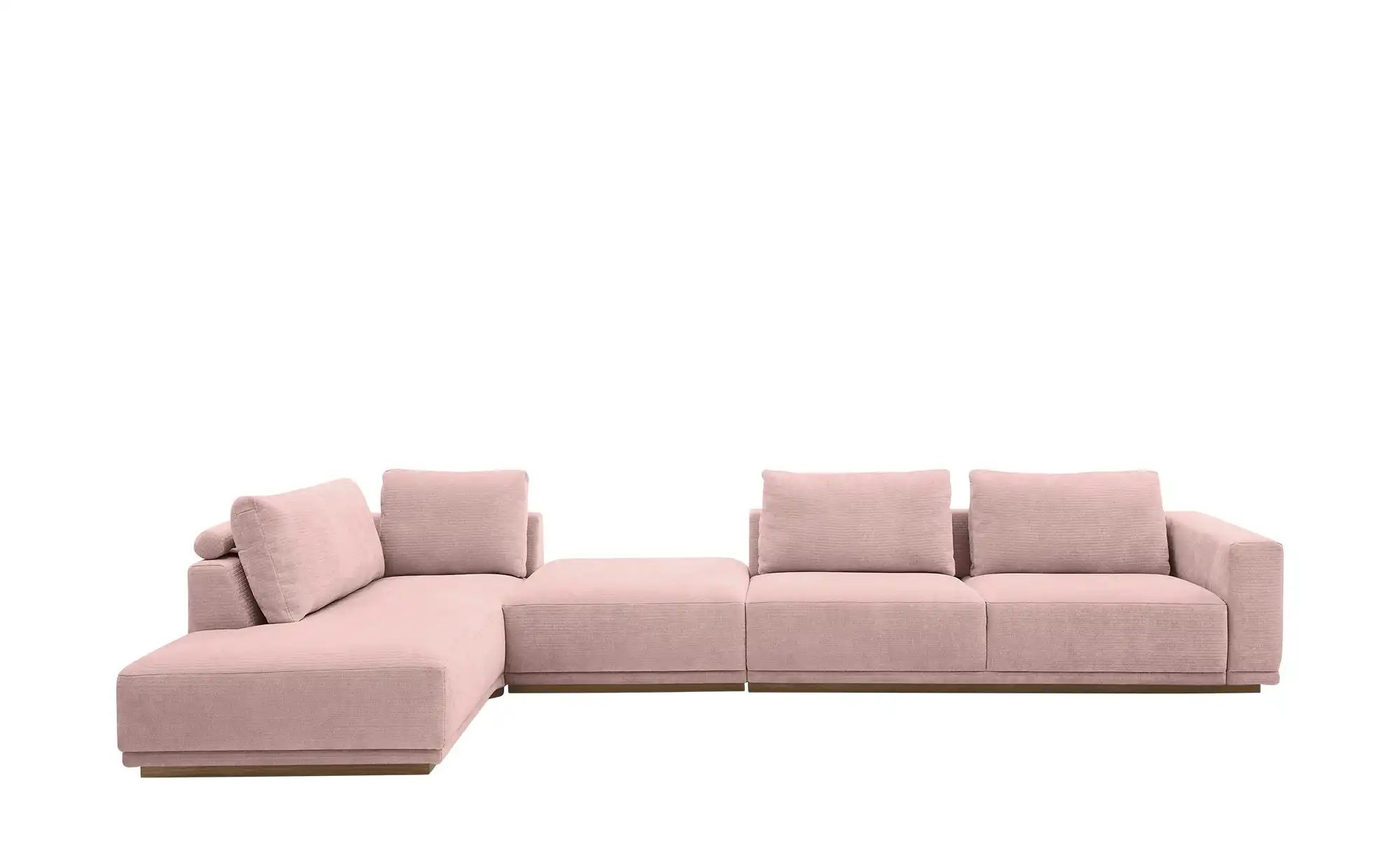 Musterring Ecksofa  JustB! PM200 ¦ rosa/pink ¦ Maße (cm): B: 395 H: 60 T: 2 günstig online kaufen