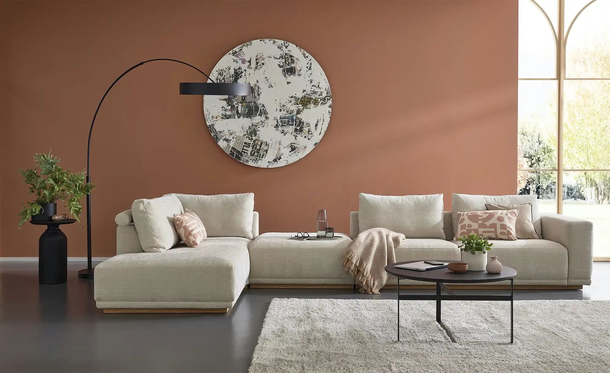 Musterring Ecksofa  JustB! PM200 ¦ beige ¦ Maße (cm): B: 395 H: 60 T: 202.0 günstig online kaufen