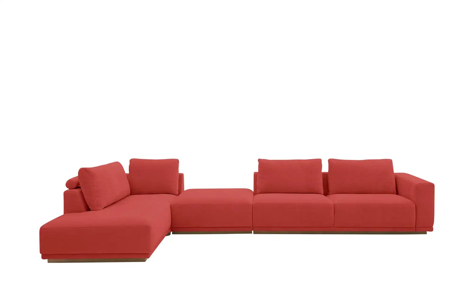 Musterring Ecksofa  JustB! PM200 ¦ rot ¦ Maße (cm): B: 395 H: 60 T: 202.0 P günstig online kaufen