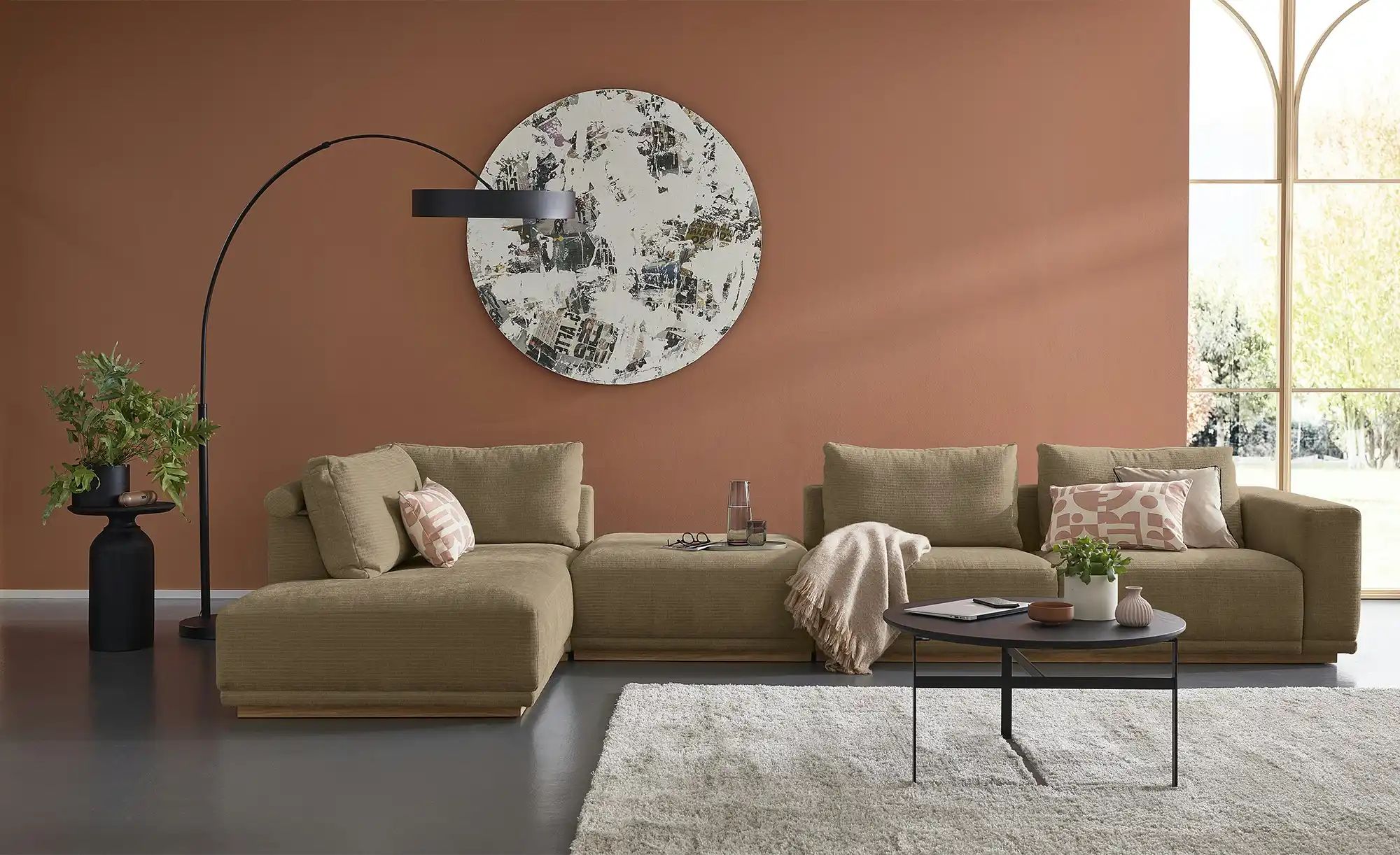 Musterring Ecksofa  JustB! PM200 ¦ braun ¦ Maße (cm): B: 395 H: 60 T: 202.0 günstig online kaufen