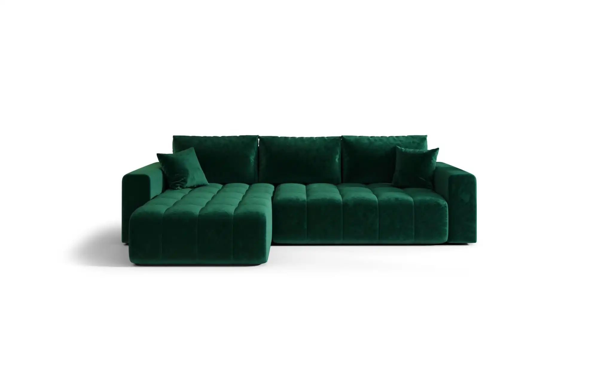 Ecksofa  Milo ¦ grün ¦ Maße (cm): B: 280 H: 85 Polstermöbel > Sofas > 3-Sit günstig online kaufen