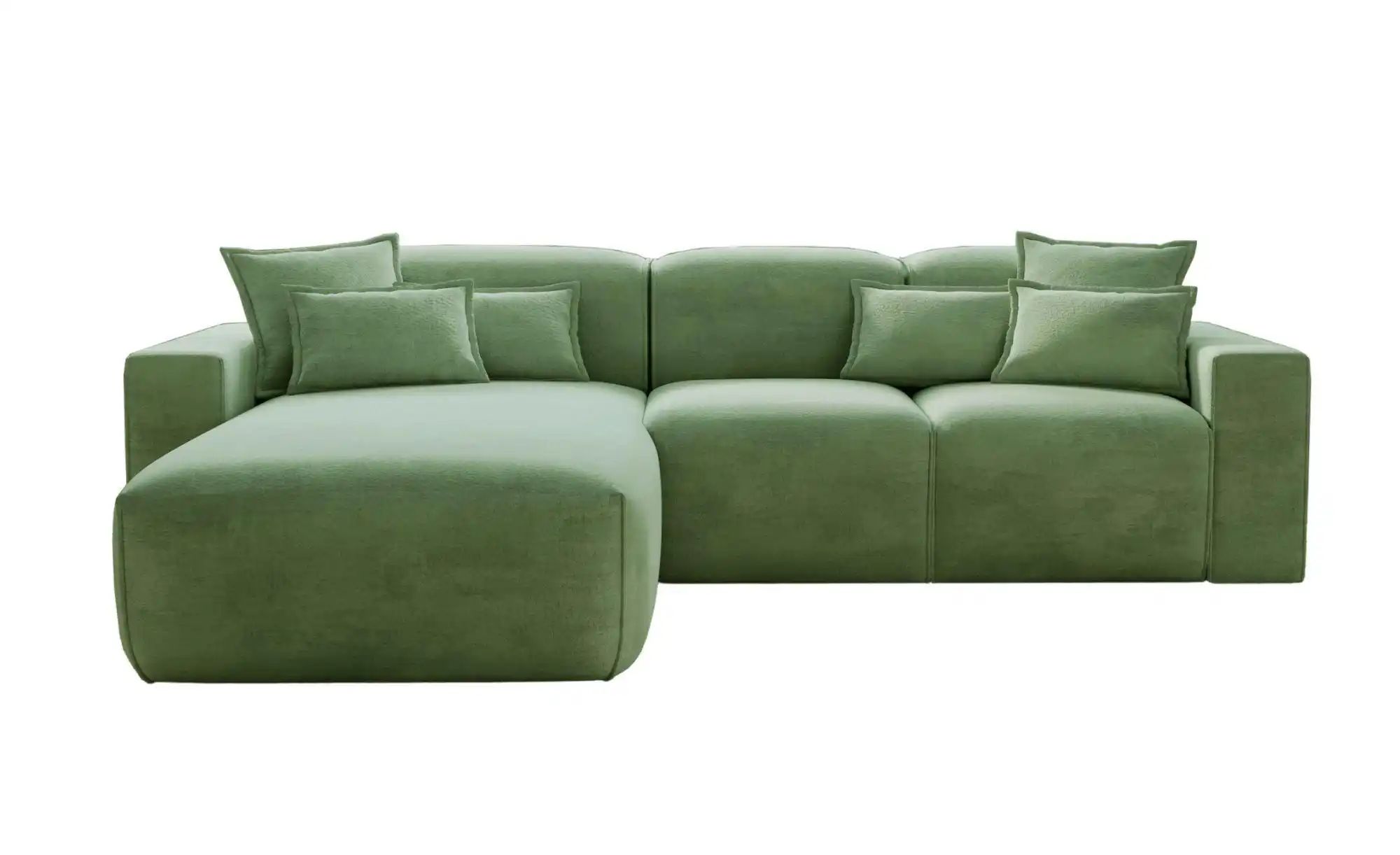 Ecksofa  Leni ¦ grün ¦ Maße (cm): B: 265 H: 74 Polstermöbel > Sofas > 3-Sit günstig online kaufen