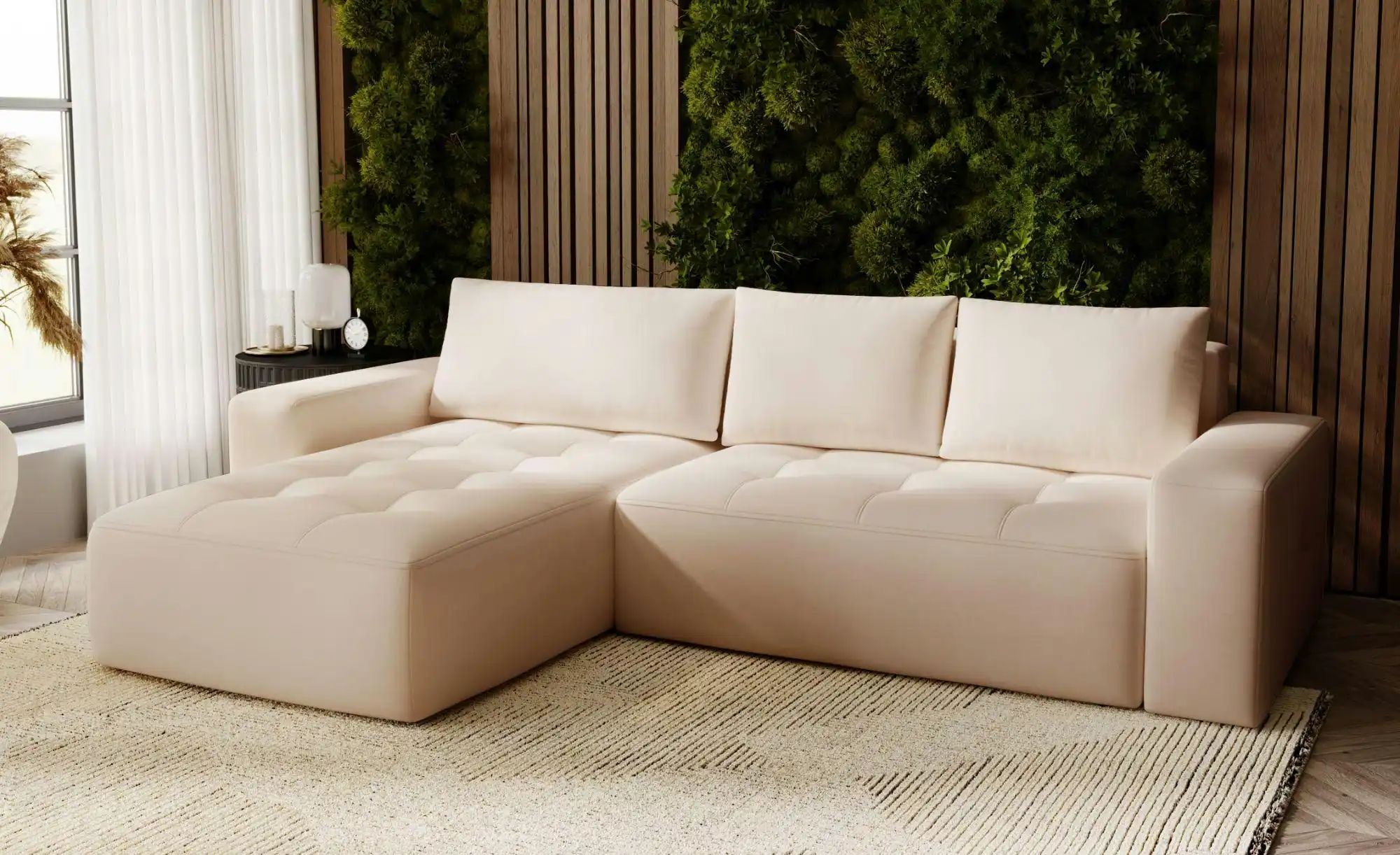 Ecksofa  Portland ¦ beige ¦ Maße (cm): B: 250 H: 76 Polstermöbel > Sofas > günstig online kaufen