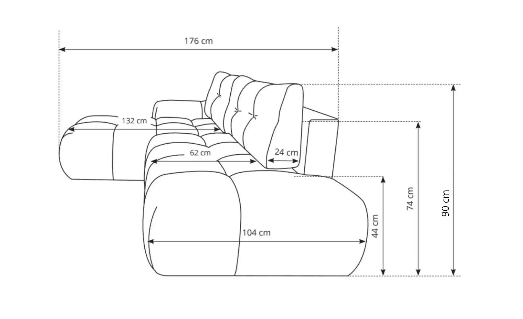 Thumbnail - Ecksofa  Sile ¦ beige ¦ Maße (cm): B: 288 H: 90 Polstermöbel > Sofas > 3-Sitzer - Höffner