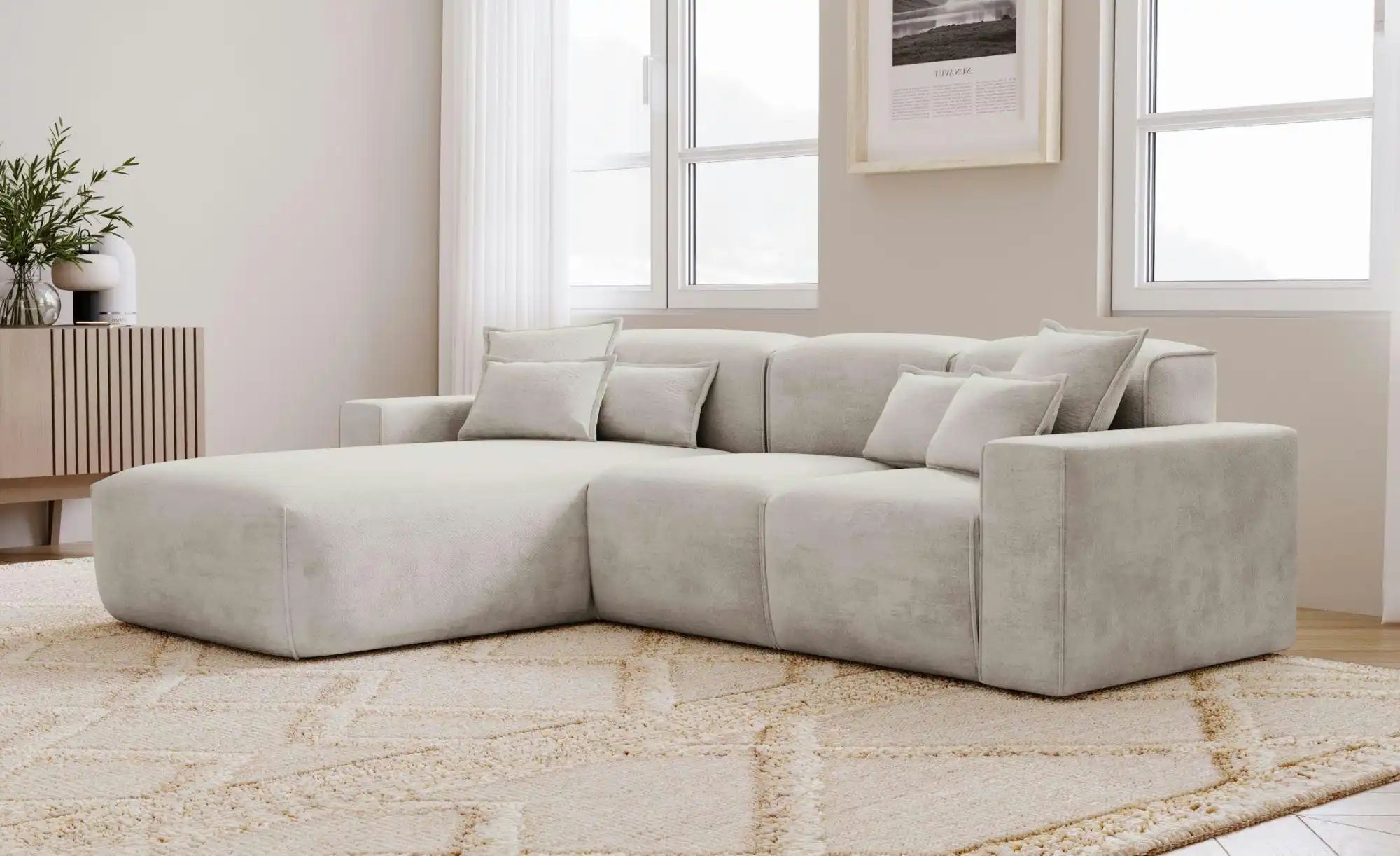 Thumbnail - Ecksofa  Leni ¦ grau ¦ Maße (cm): B: 265 H: 74 Polstermöbel > Sofas > Ecksofas - Höffner