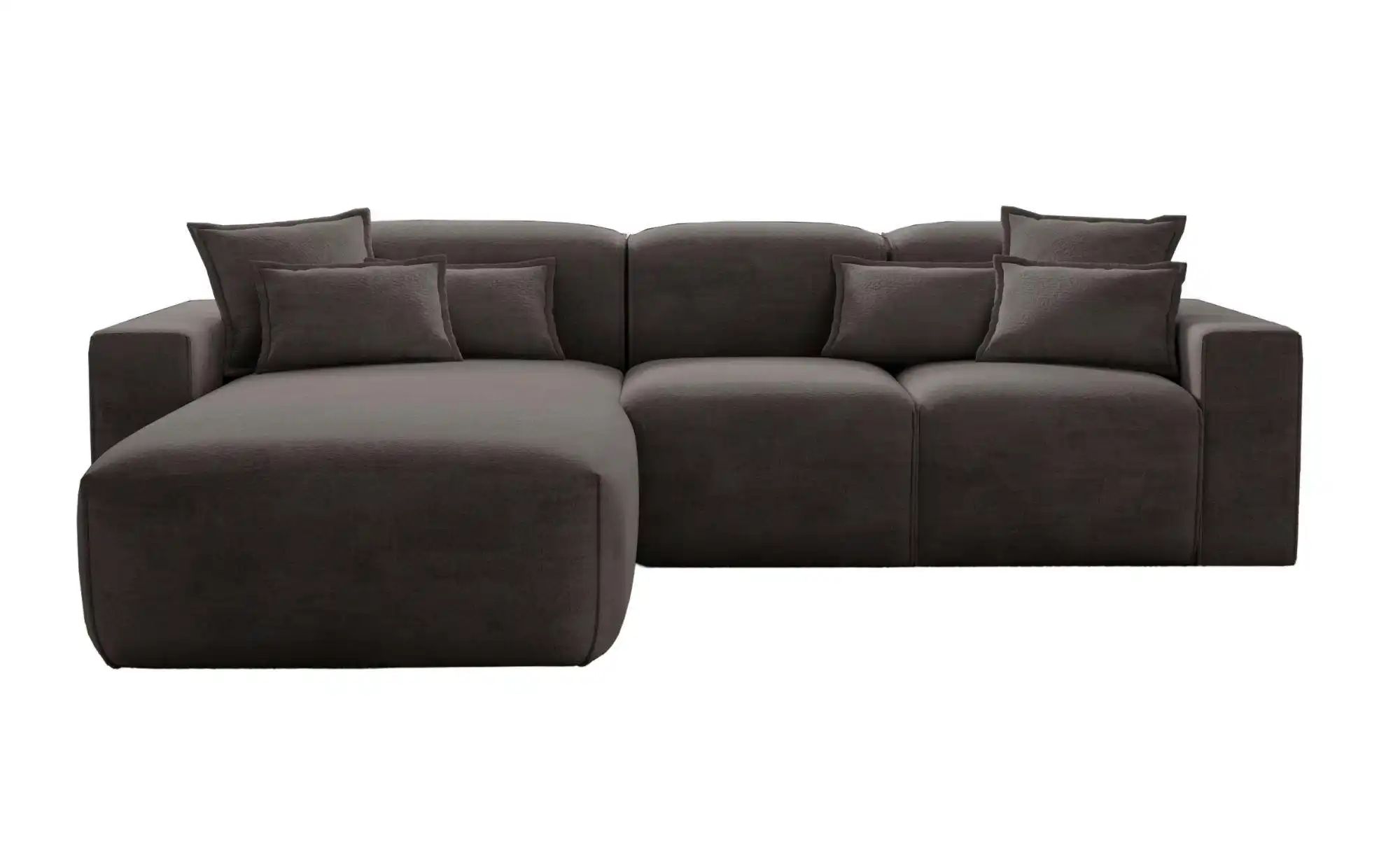 Ecksofa  Leni ¦ grau ¦ Maße (cm): B: 265 H: 74 Polstermöbel > Sofas > 3-Sit günstig online kaufen