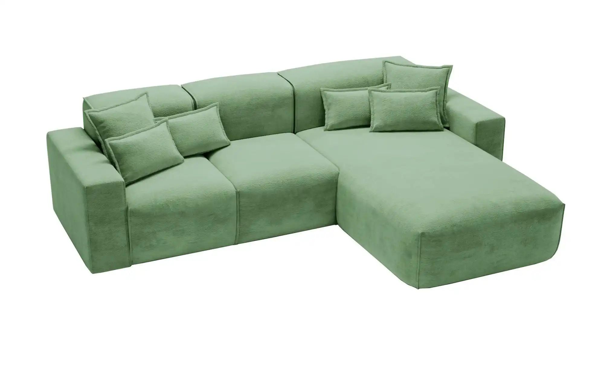 Ecksofa  Leni ¦ grün ¦ Maße (cm): B: 265 H: 74 Polstermöbel > Sofas > 3-Sit günstig online kaufen