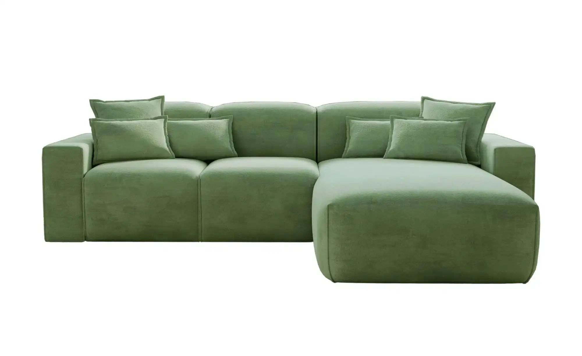 Ecksofa  Leni ¦ grün ¦ Maße (cm): B: 265 H: 74 Polstermöbel > Sofas > 3-Sit günstig online kaufen