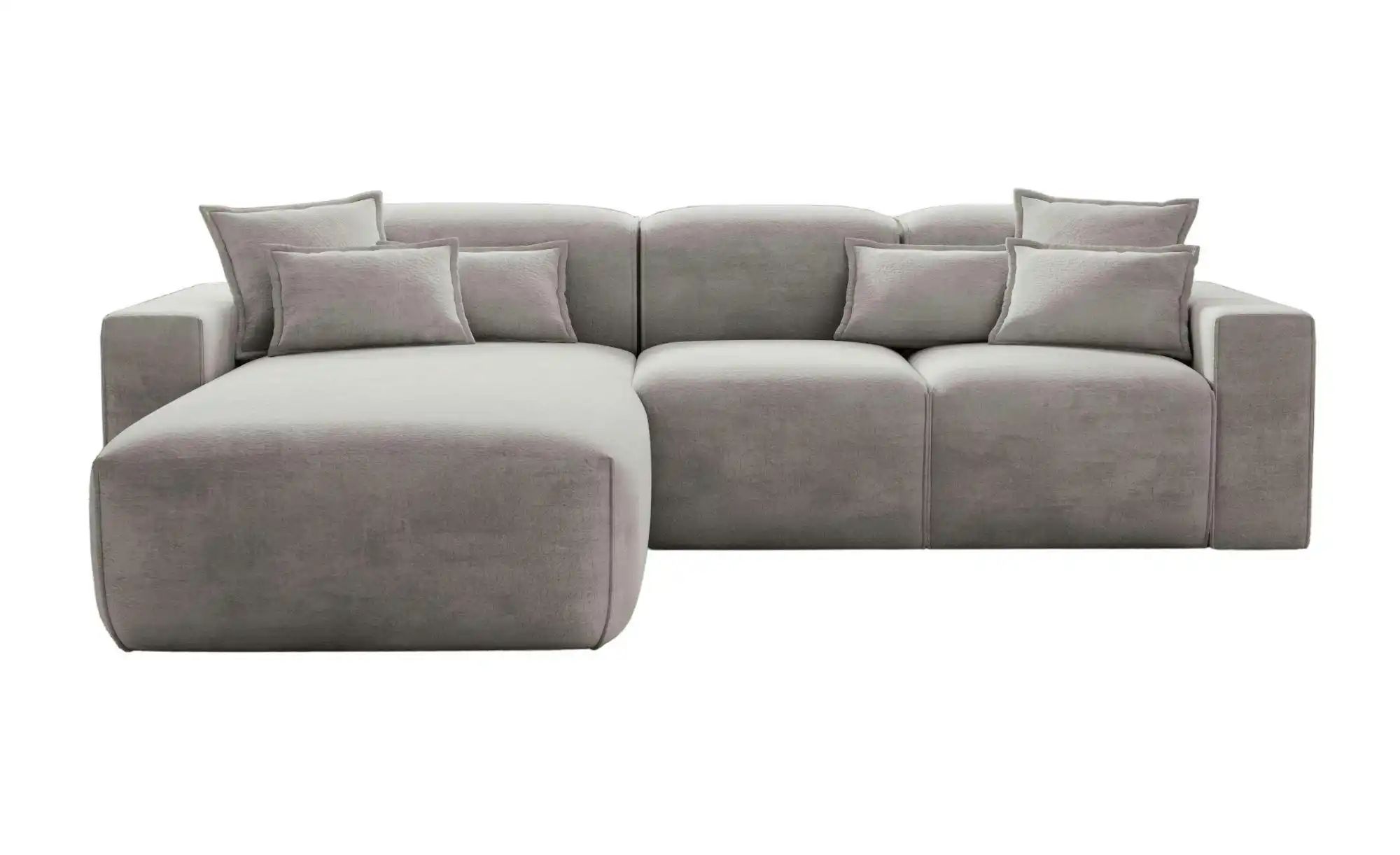 Ecksofa  Leni ¦ grau ¦ Maße (cm): B: 265 H: 74 Polstermöbel > Sofas > 3-Sit günstig online kaufen
