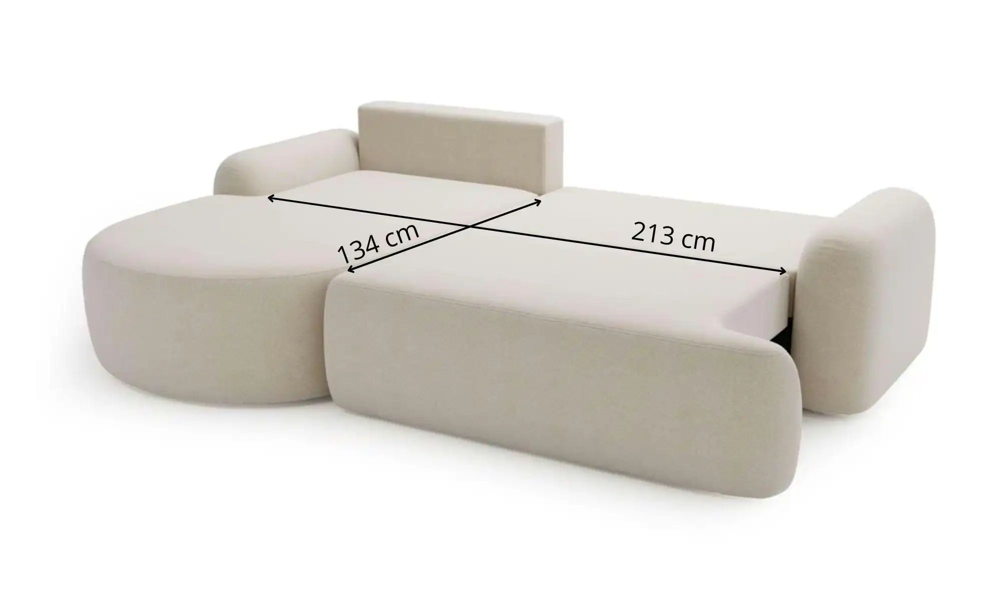 Thumbnail - Ecksofa  Aurio ¦ braun ¦ Maße (cm): B: 261 H: 91 Polstermöbel > Sofas > 3-Sitzer - Höffner