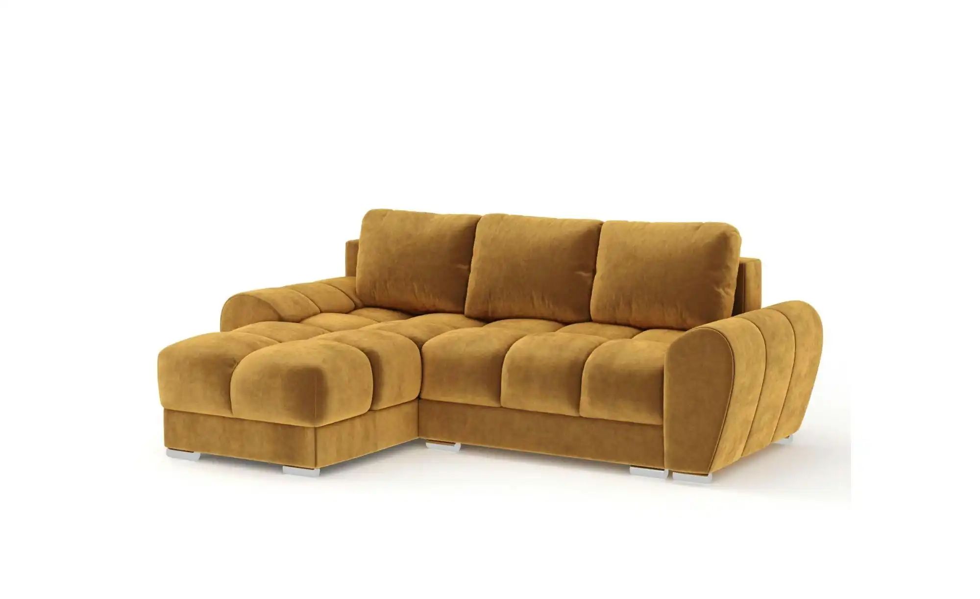 Ecksofa  Peebles ¦ gold ¦ Maße (cm): B: 256 H: 90 Polstermöbel > Sofas > Ec günstig online kaufen