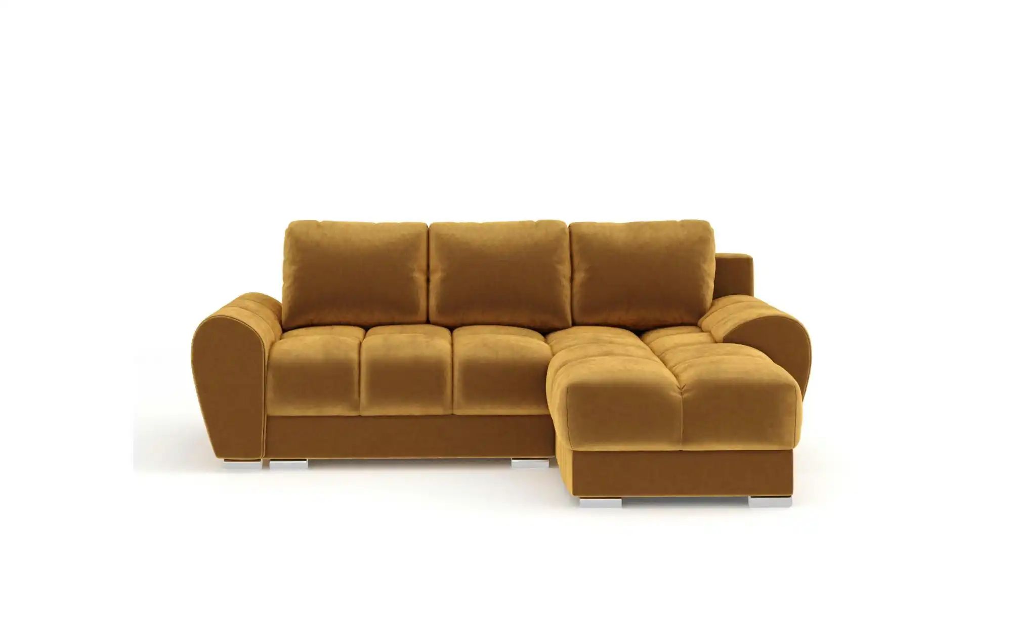 Ecksofa  Peebles ¦ gold ¦ Maße (cm): B: 256 H: 90 Polstermöbel > Sofas > Ec günstig online kaufen