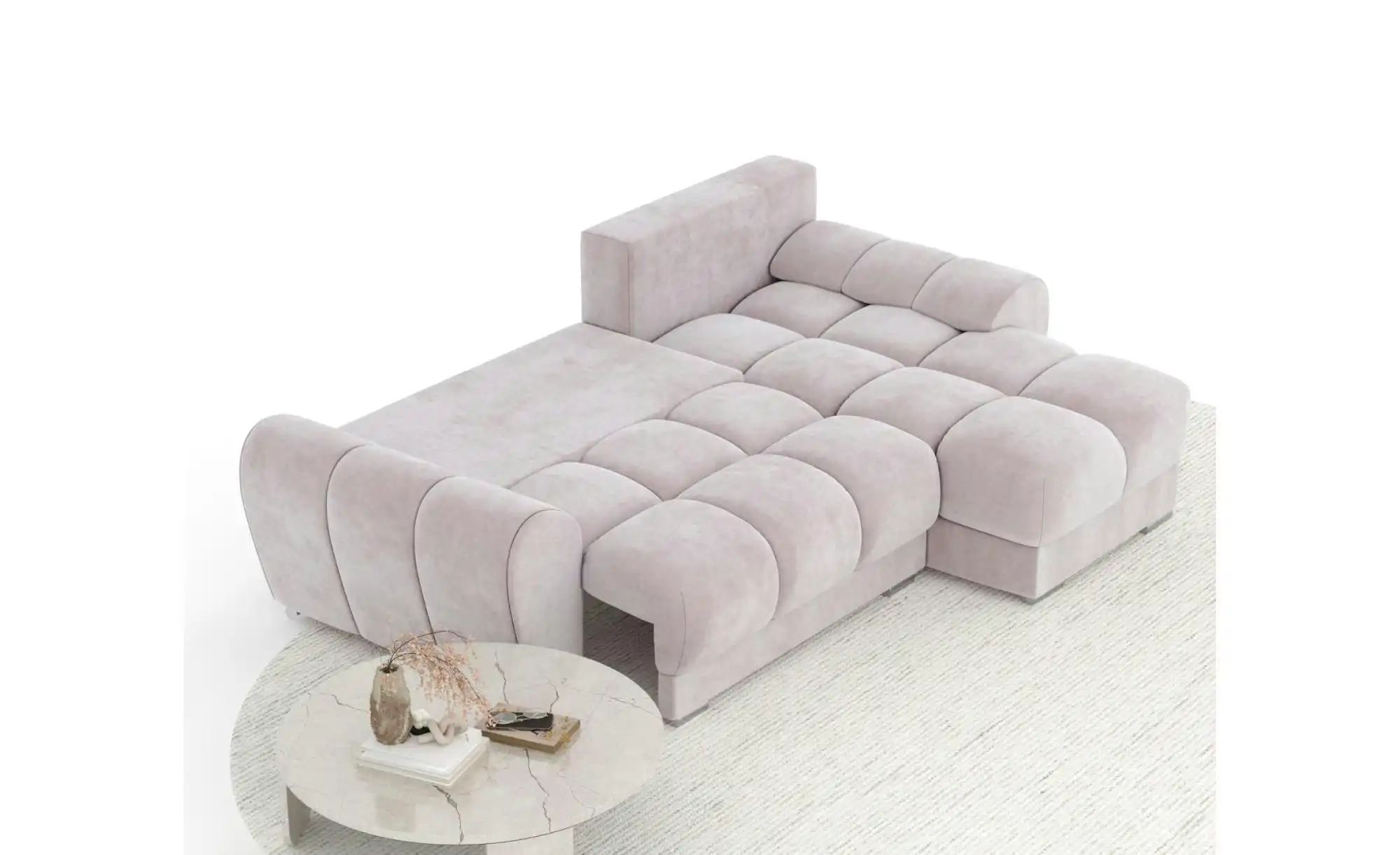 Ecksofa   ¦ lila/violett ¦ Maße (cm): B: 256 H: 90 Polstermöbel > Sofas > E günstig online kaufen