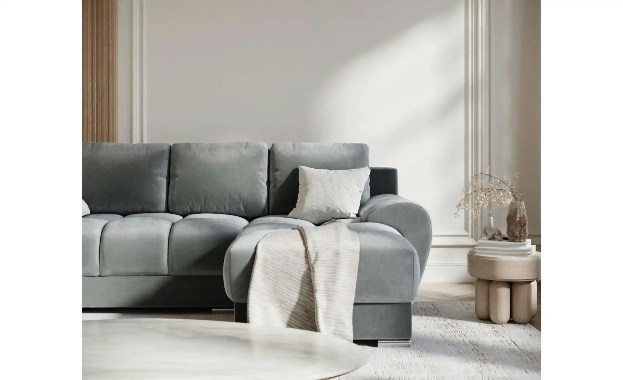 Thumbnail - Ecksofa  Peebles ¦ grau ¦ Maße (cm): B: 256 H: 90 Polstermöbel > Sofas > Ecksofas - Höffner