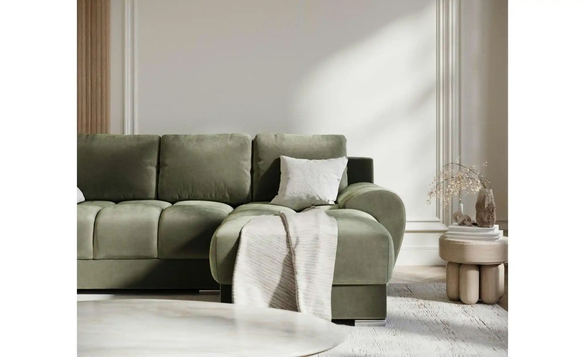 Thumbnail - Ecksofa  Peebles ¦ grün ¦ Maße (cm): B: 256 H: 90 Polstermöbel > Sofas > Ecksofas - Höffner