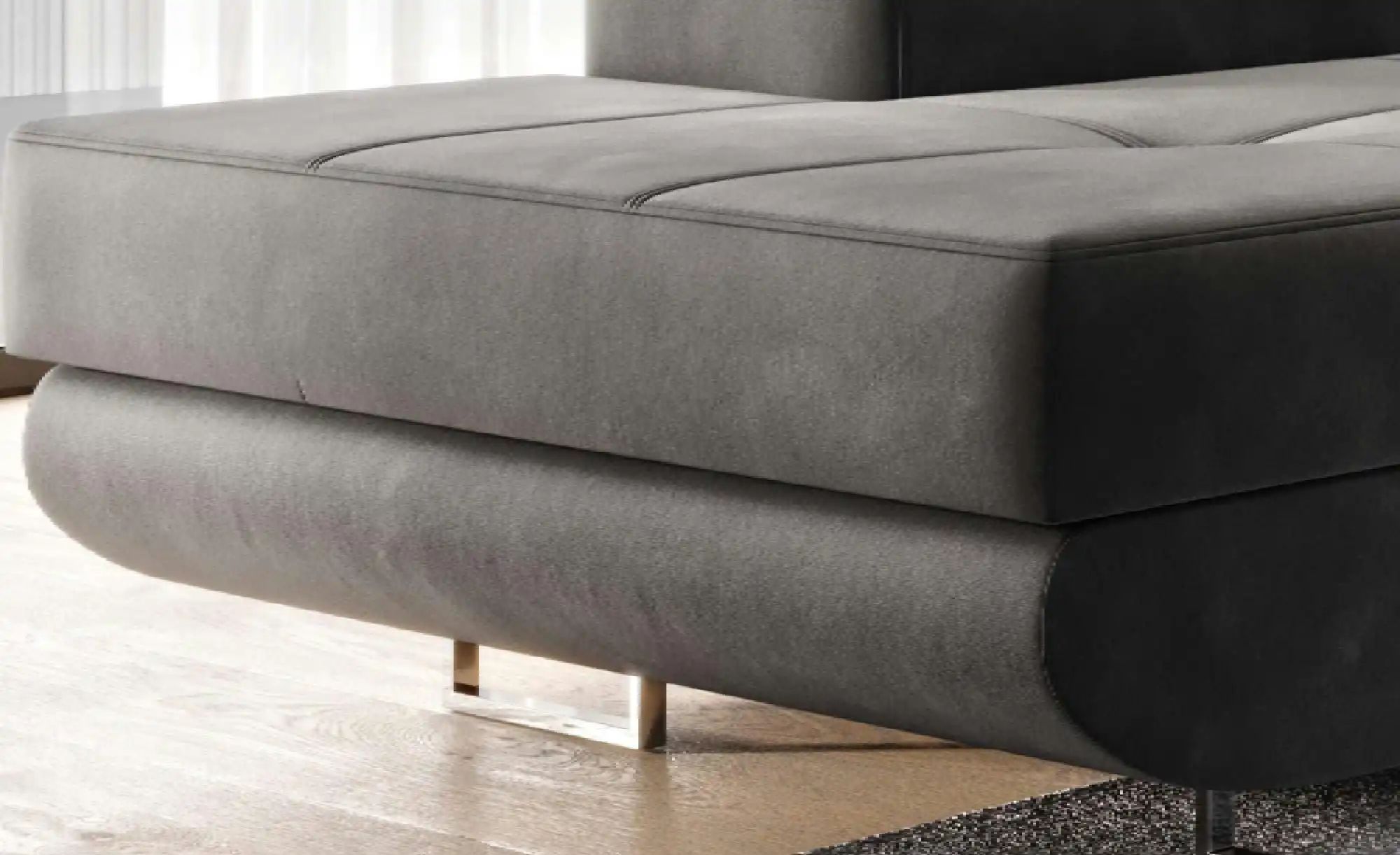 Ecksofa  Memphis ¦ grau ¦ Maße (cm): B: 277 H: 83 Polstermöbel > Sofas > Ec günstig online kaufen