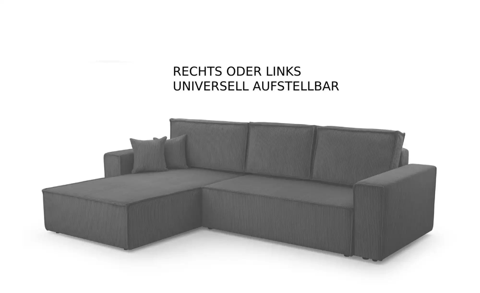 Thumbnail - Ecksofa  Gibraltar ¦ braun ¦ Maße (cm): B: 287 H: 85 Polstermöbel > Sofas > Ecksofas - Höffner