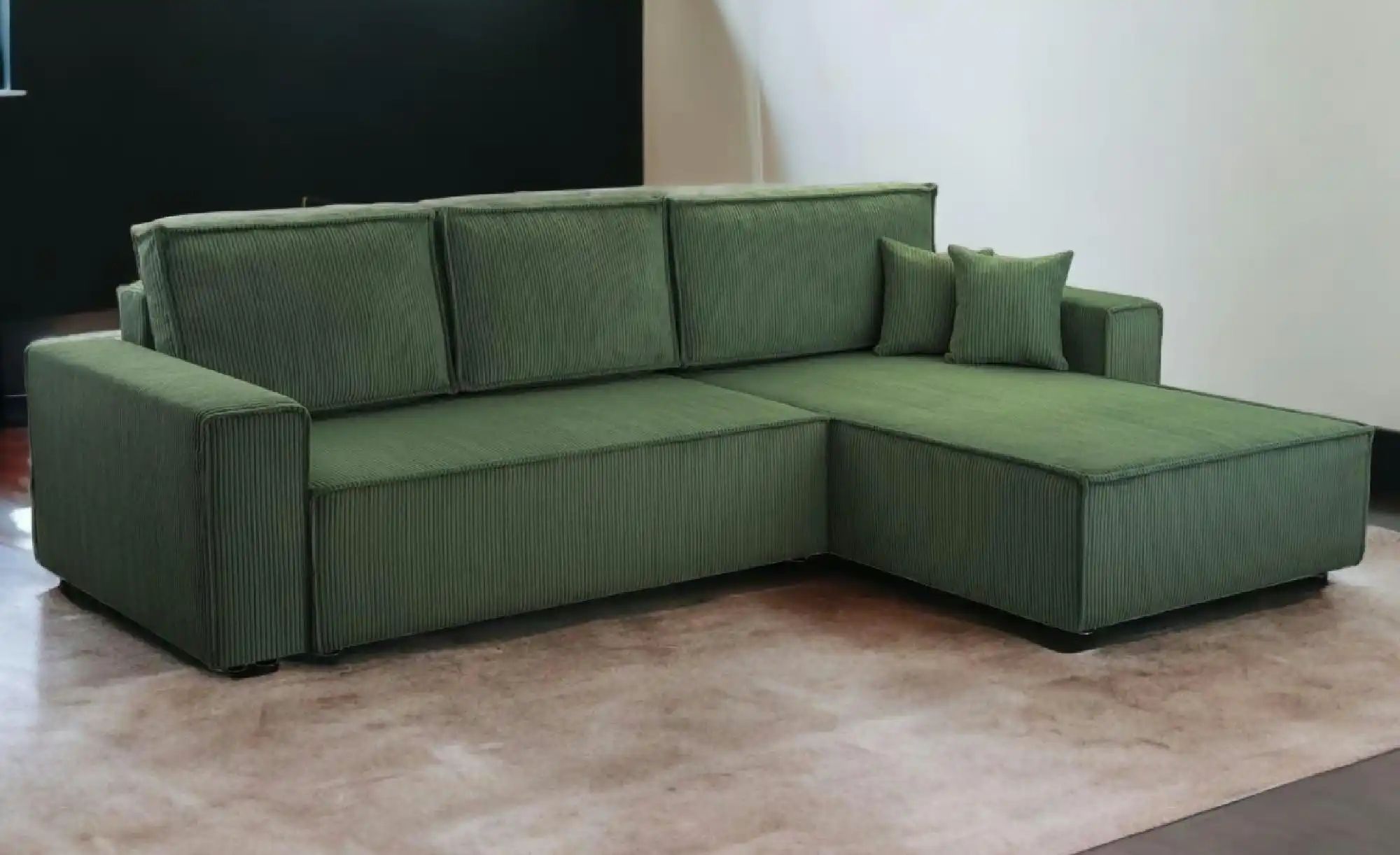 Ecksofa  Gibraltar ¦ grün ¦ Maße (cm): B: 287 H: 85 Polstermöbel > Sofas > günstig online kaufen