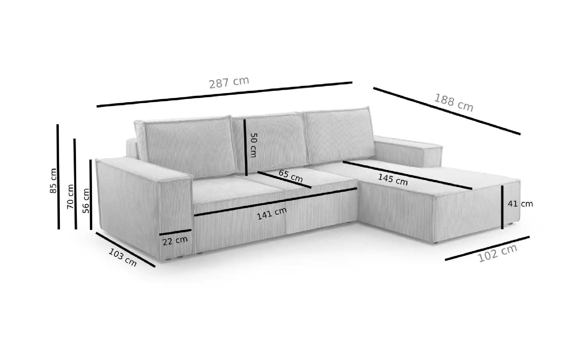 Thumbnail - Ecksofa Gibraltar ¦ grün ¦ Maße (cm): B: 287 H: 85 Polstermöbel > Sofas > Ecksofas - Höffner