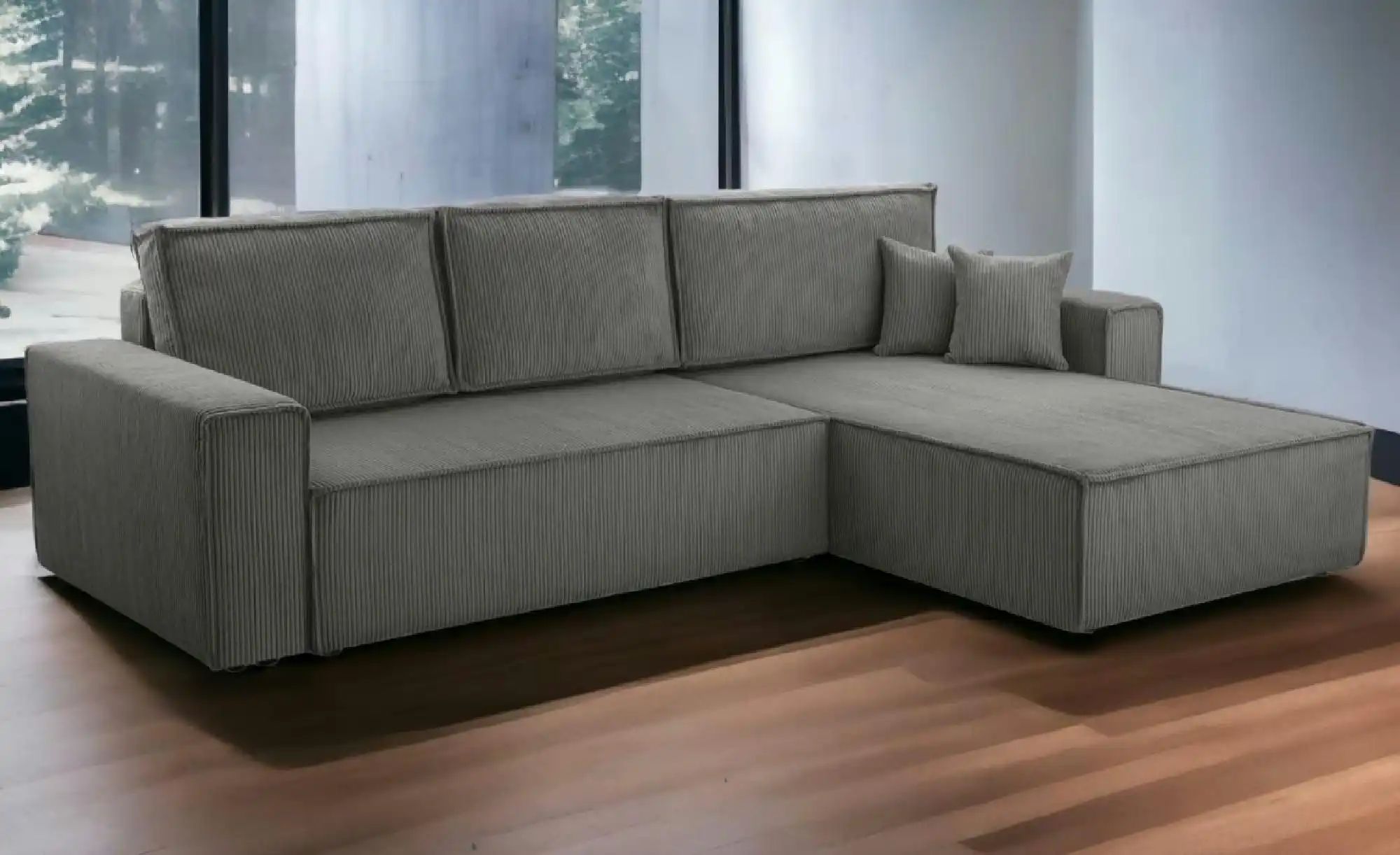 Thumbnail - Ecksofa Gibraltar ¦ grau ¦ Maße (cm): B: 287 H: 85 Polstermöbel > Sofas > Ecksofas - Höffner