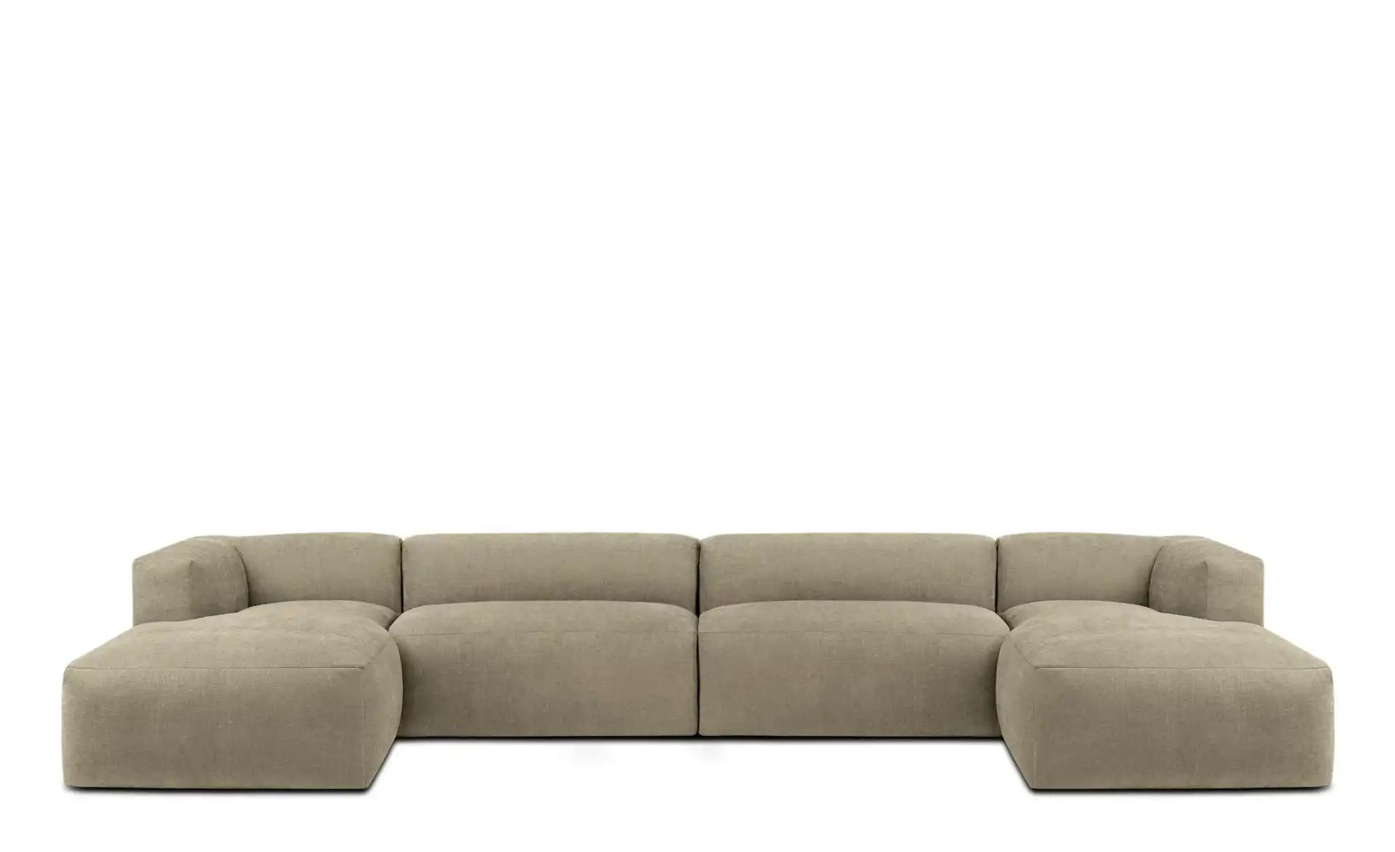 KONSIMO Wohnlandschaft  Buffo ¦ braun ¦ Maße (cm): B: 400 H: 73 Polstermöbe günstig online kaufen