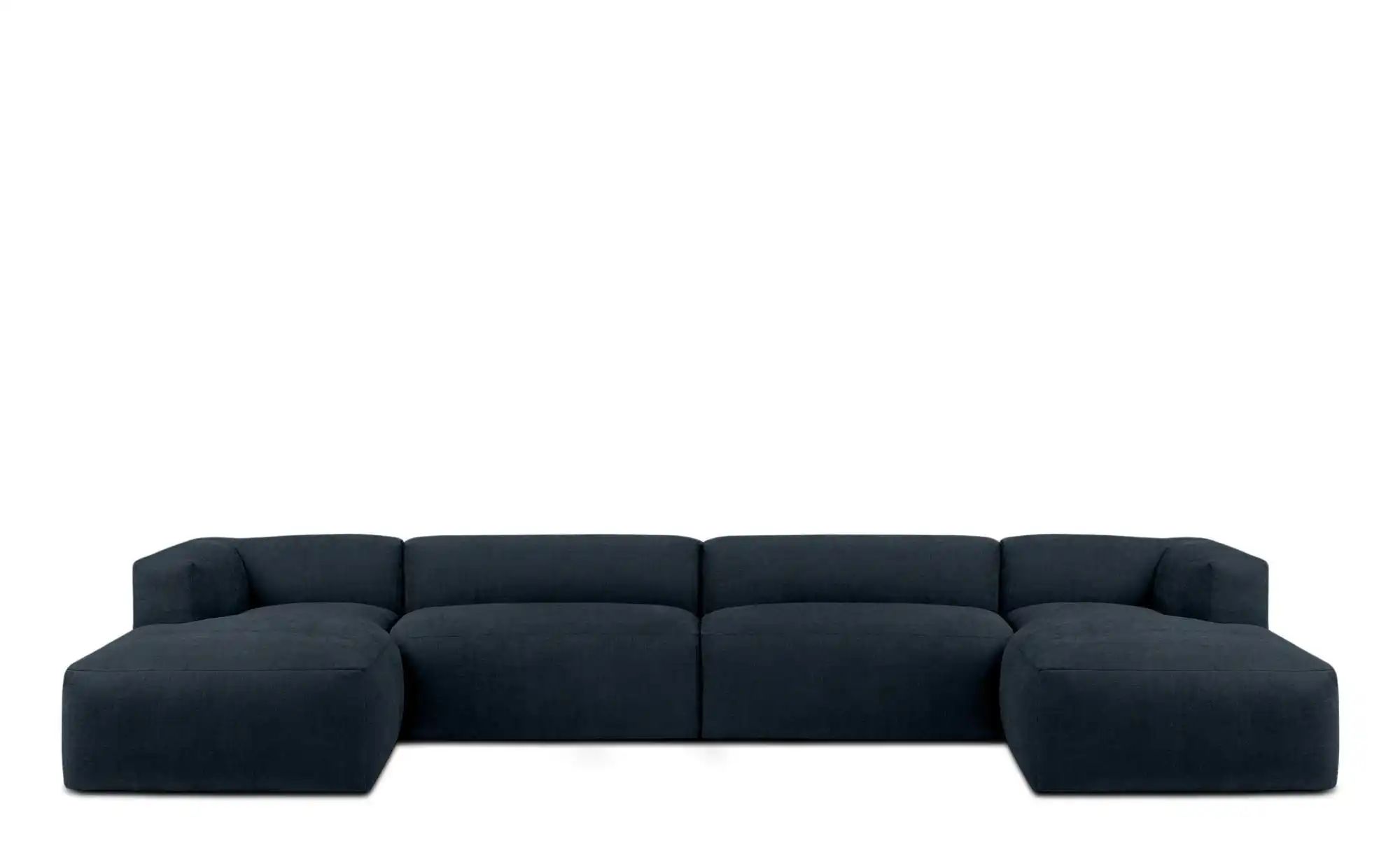 KONSIMO Wohnlandschaft  Buffo ¦ blau ¦ Maße (cm): B: 400 H: 73 Polstermöbel günstig online kaufen