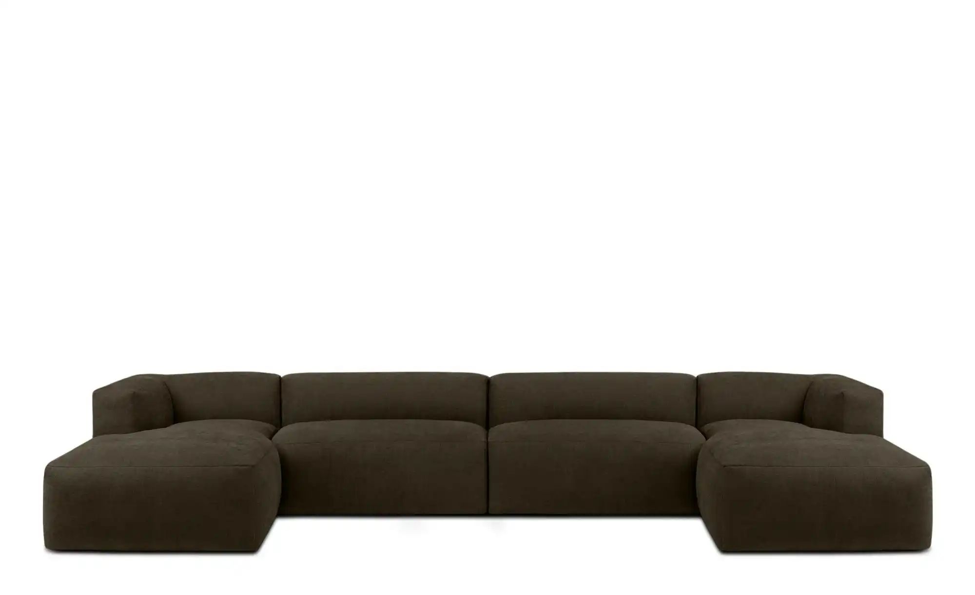 KONSIMO Wohnlandschaft   ¦ braun ¦ Maße (cm): B: 400 H: 73 Polstermöbel > S günstig online kaufen