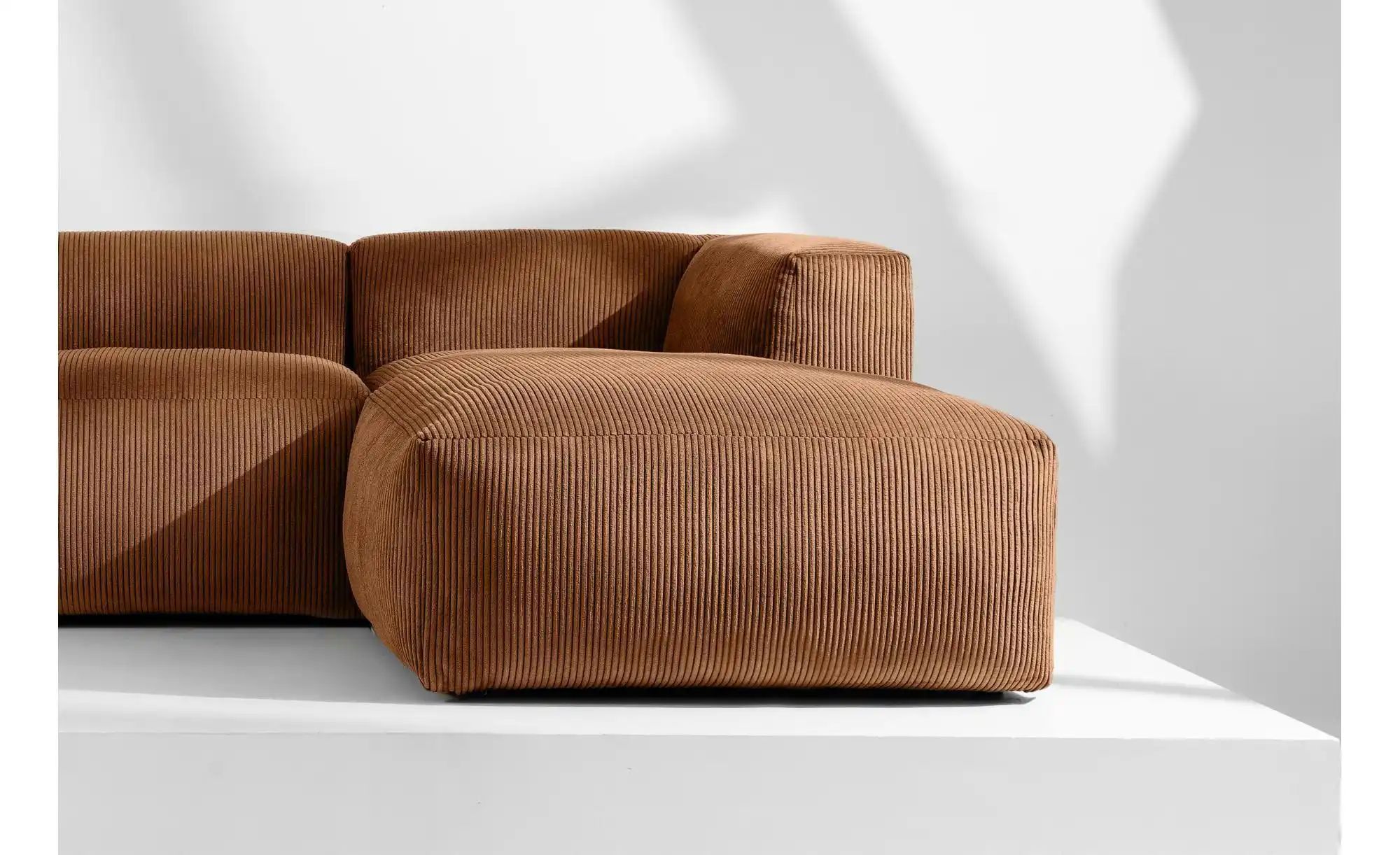 KONSIMO Ecksofa  Buffo ¦ orange ¦ Maße (cm): B: 225 H: 73 Polstermöbel > So günstig online kaufen
