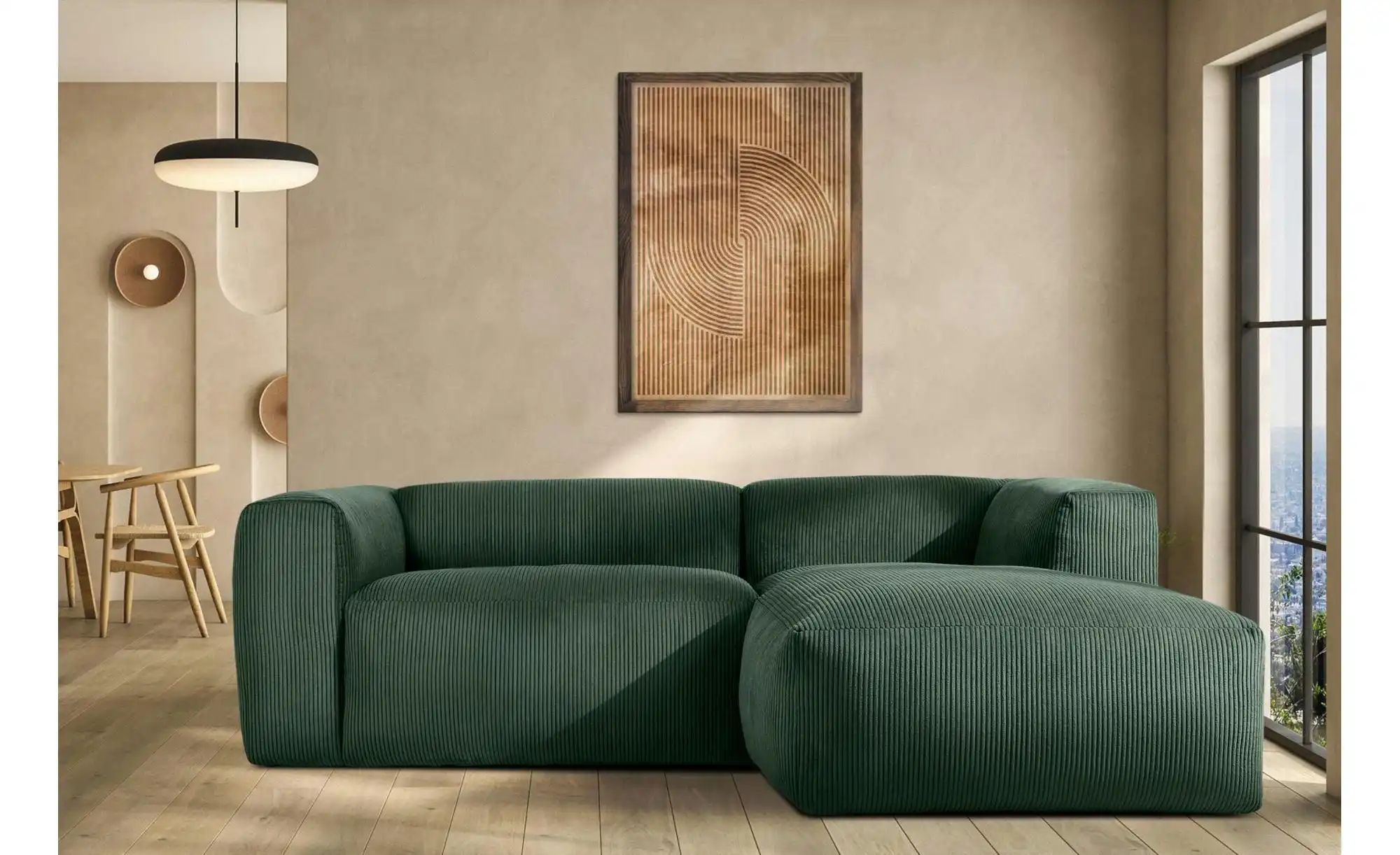 Thumbnail - KONSIMO Ecksofa  Buffo ¦ grün ¦ Maße (cm): B: 225 H: 73 Polstermöbel > Sofas > Ecksofas - Höffner